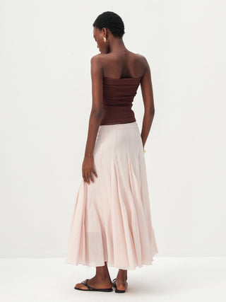 CUBIC Lyocell Flowy Midi Skirt