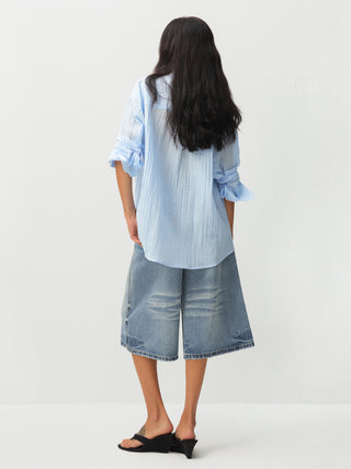 CUBIC Ramie Lightweight Long-Sleeved Shirt