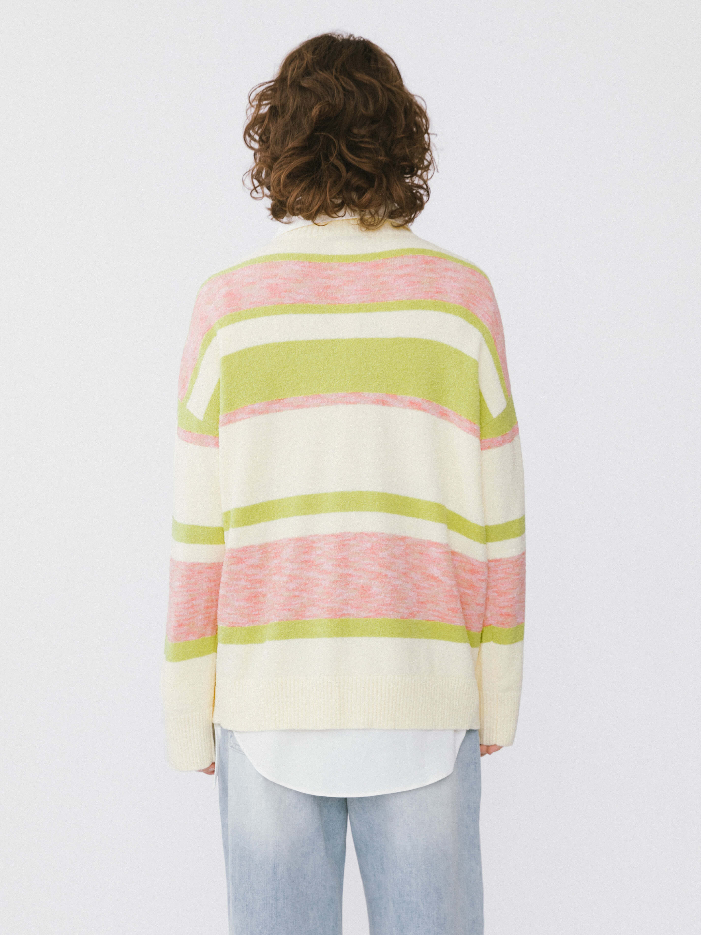 Striped Knit Sweater-15
