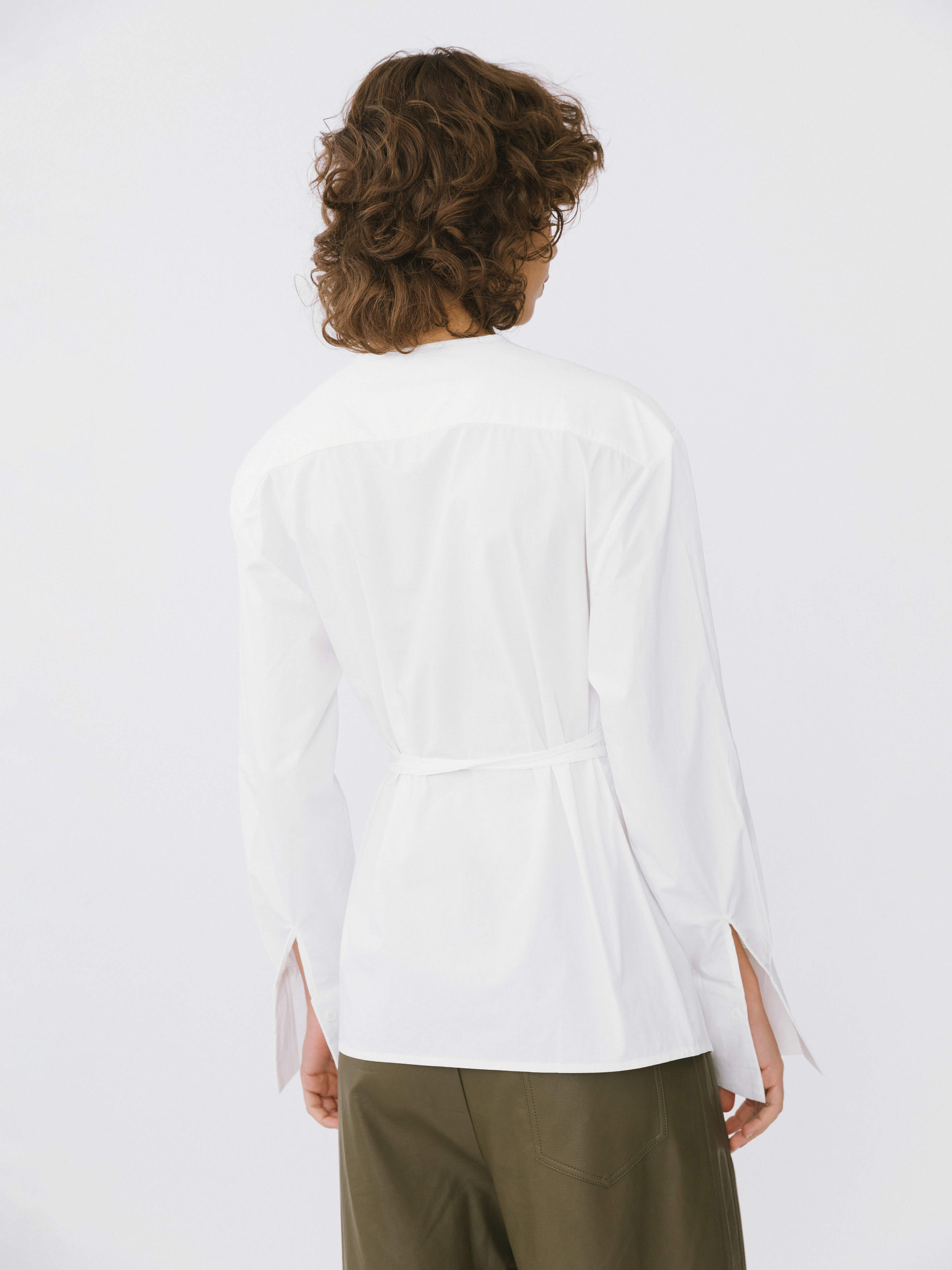 V-Neck Criss-Crossed Layered Blouse-6