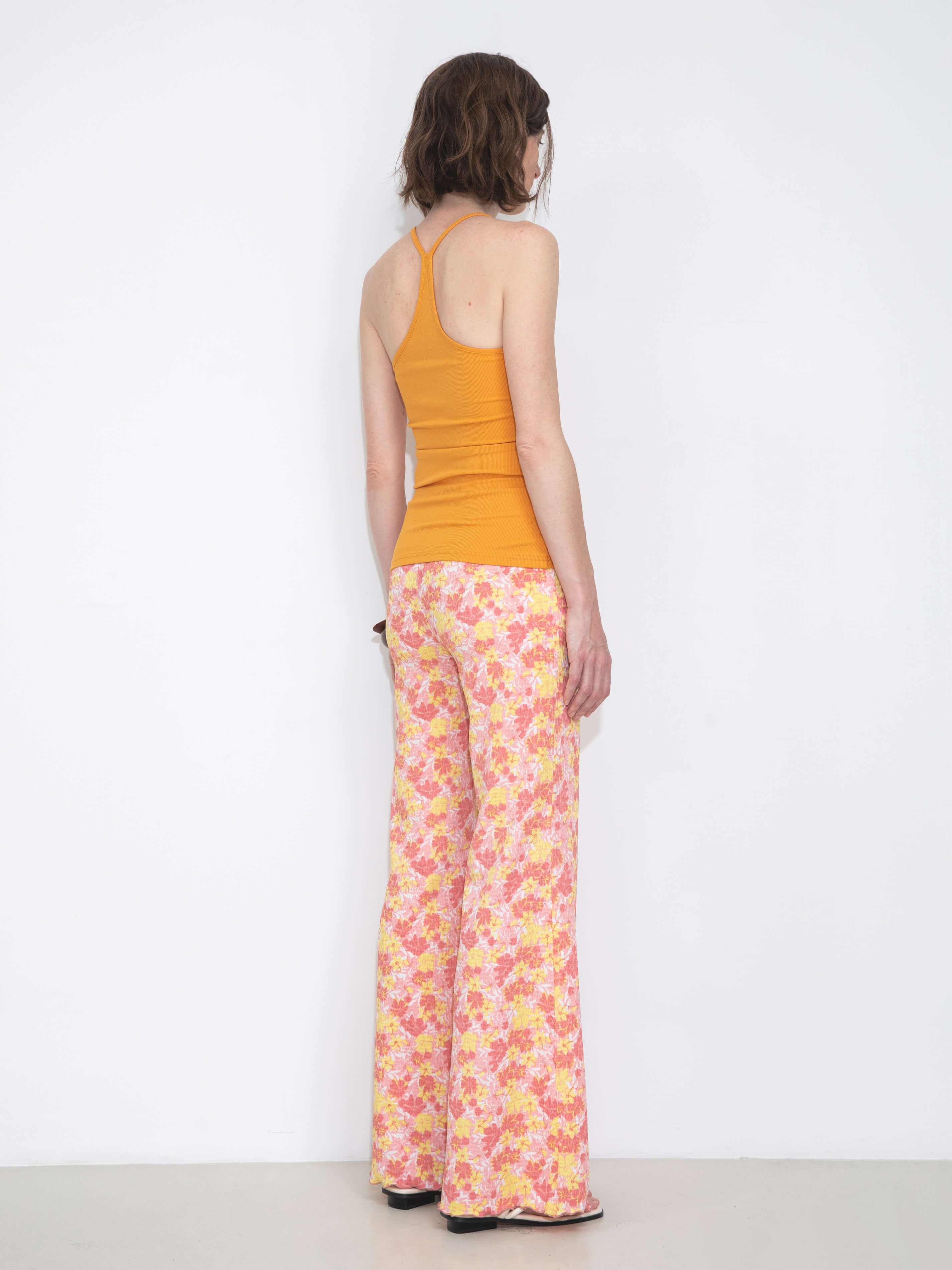 Women Wide Leg Floral Printed Pants-6