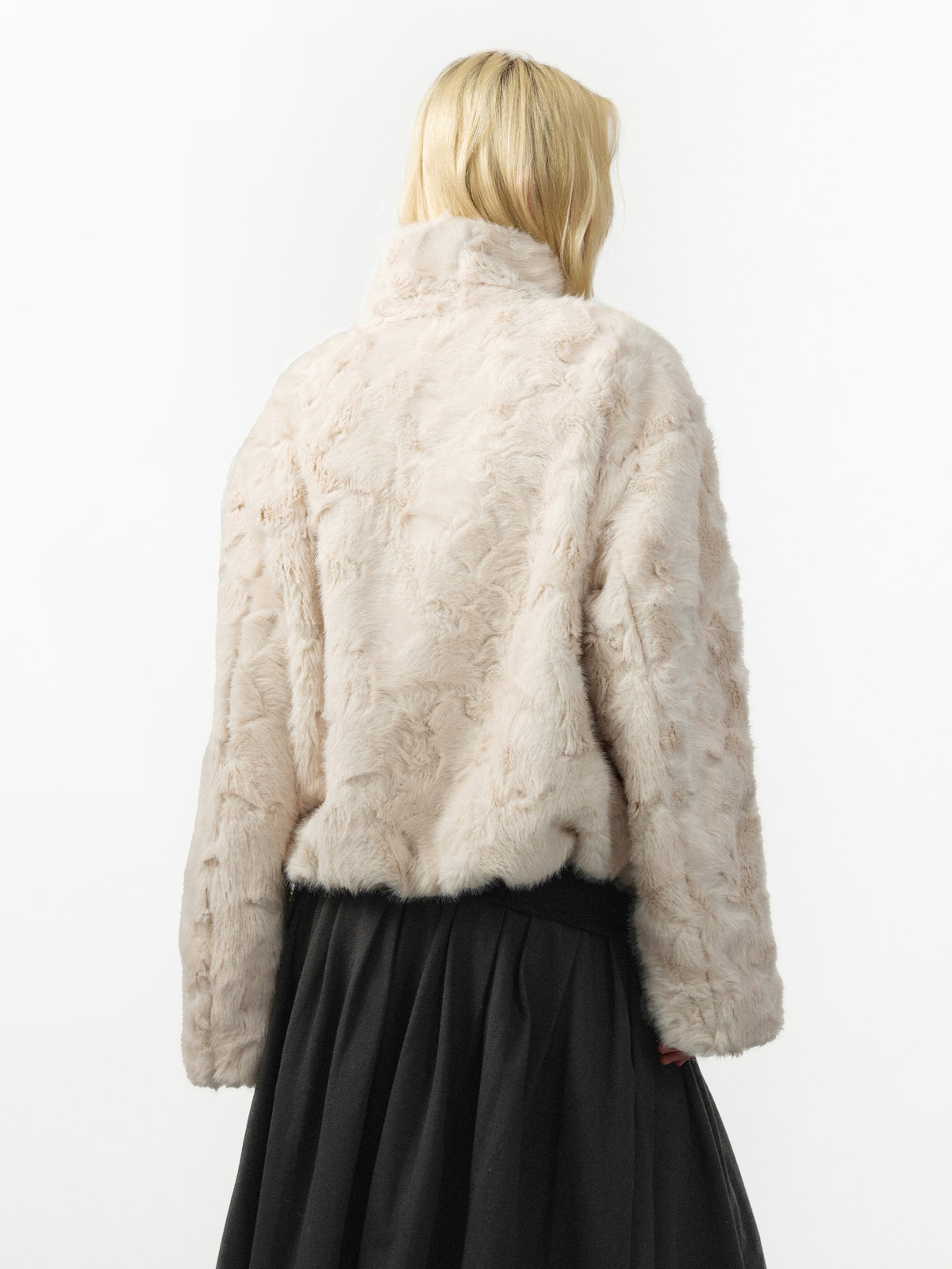 CUBIC Reversible Faux‑Fur Short Jacket-6