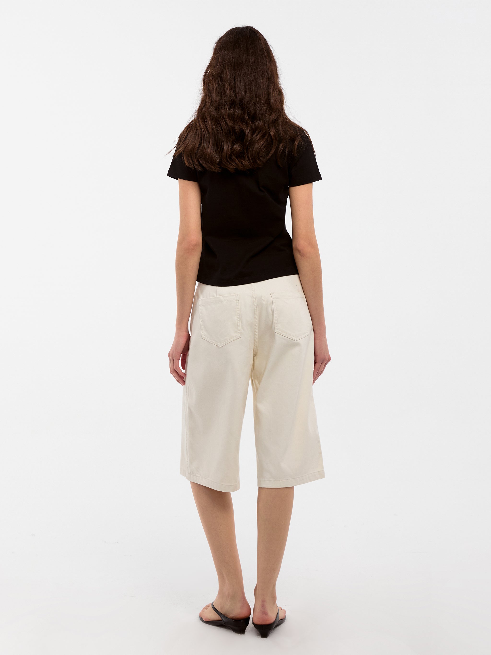 CUBIC Classic Straight Leg Casual Mid-Length Pants-6