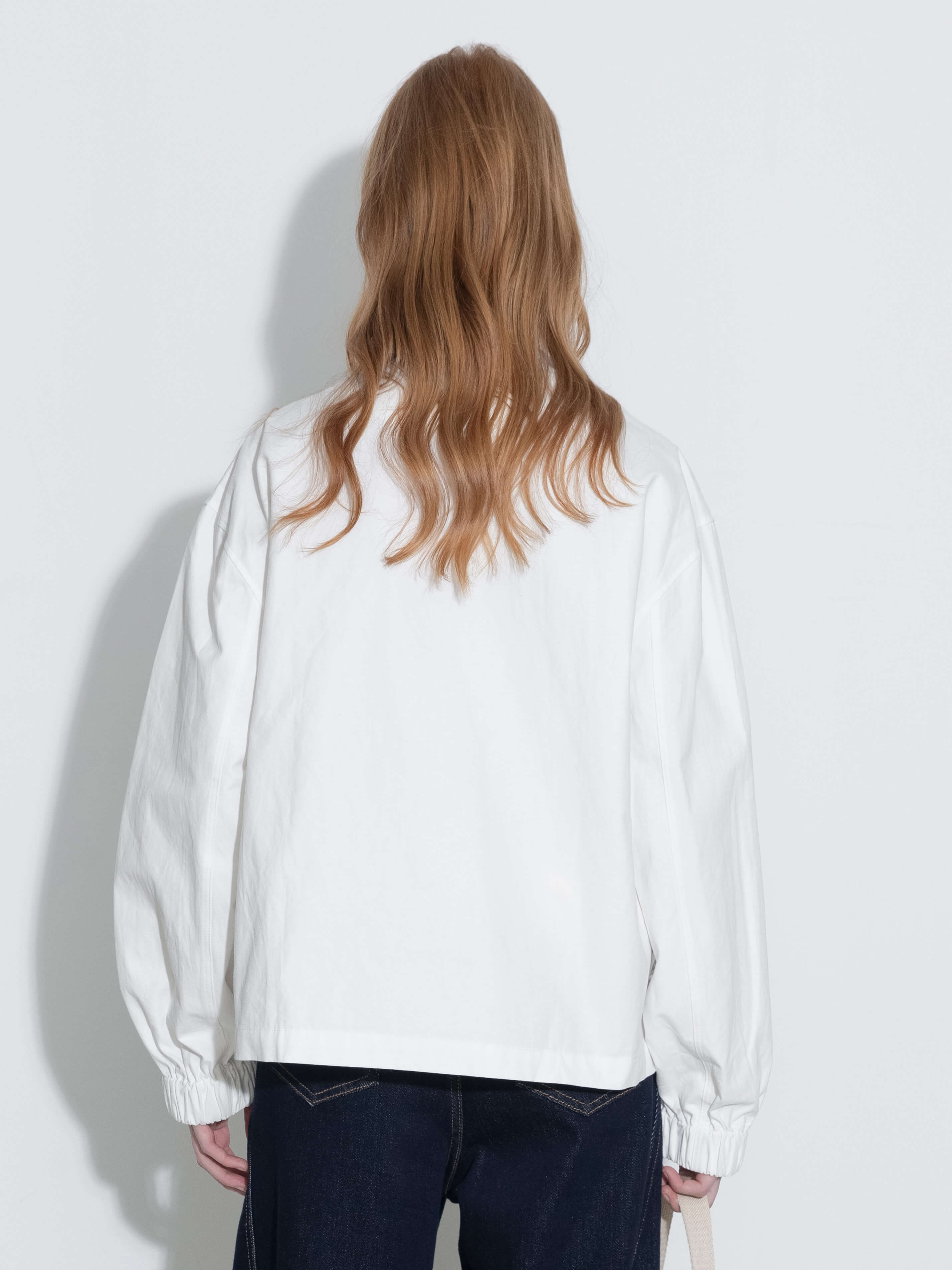 Cotton Ruffles Zipper Jacket with Elastic Cuffs-14