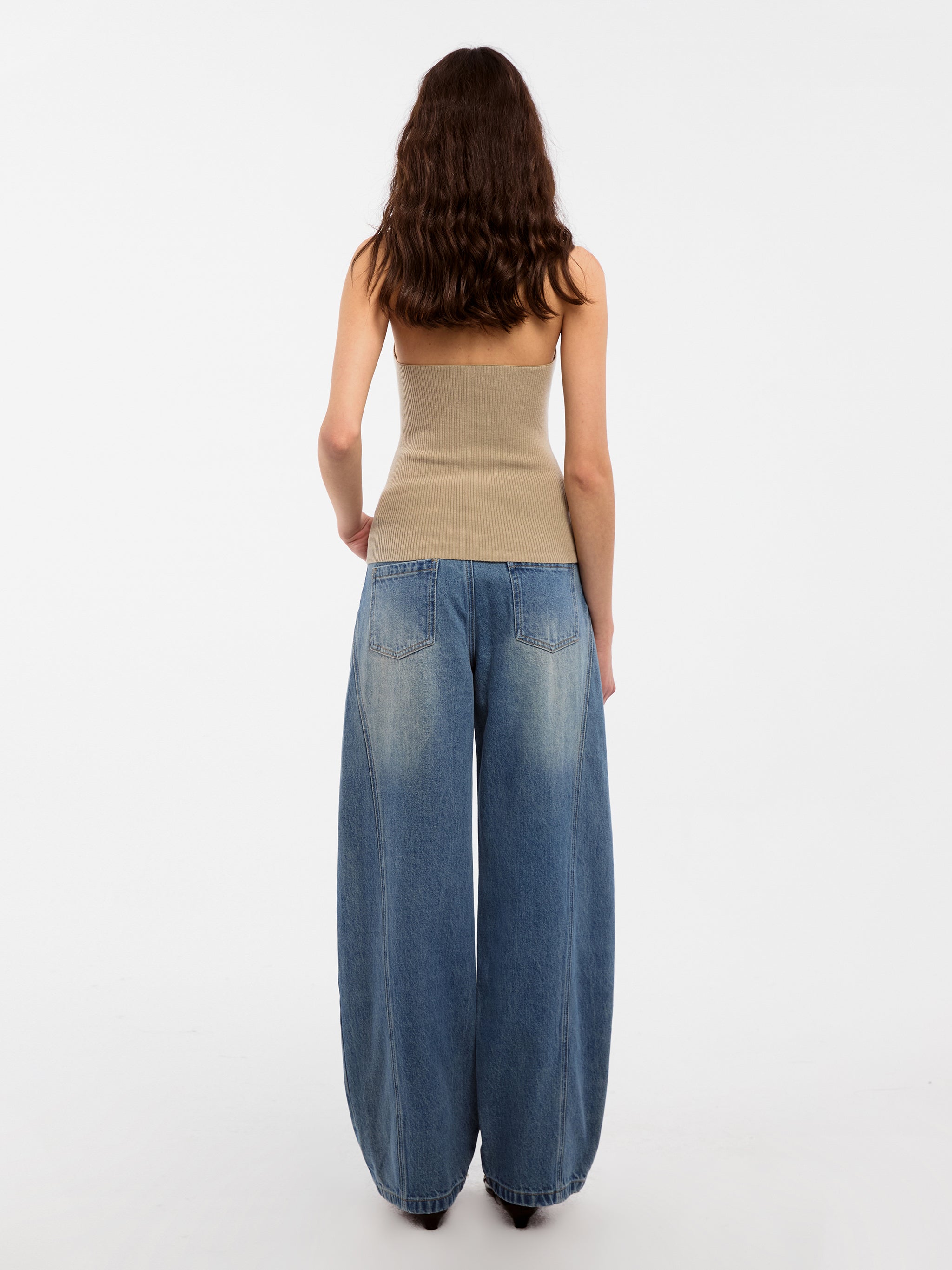 CUBIC Curved Ribbon Jeans-6