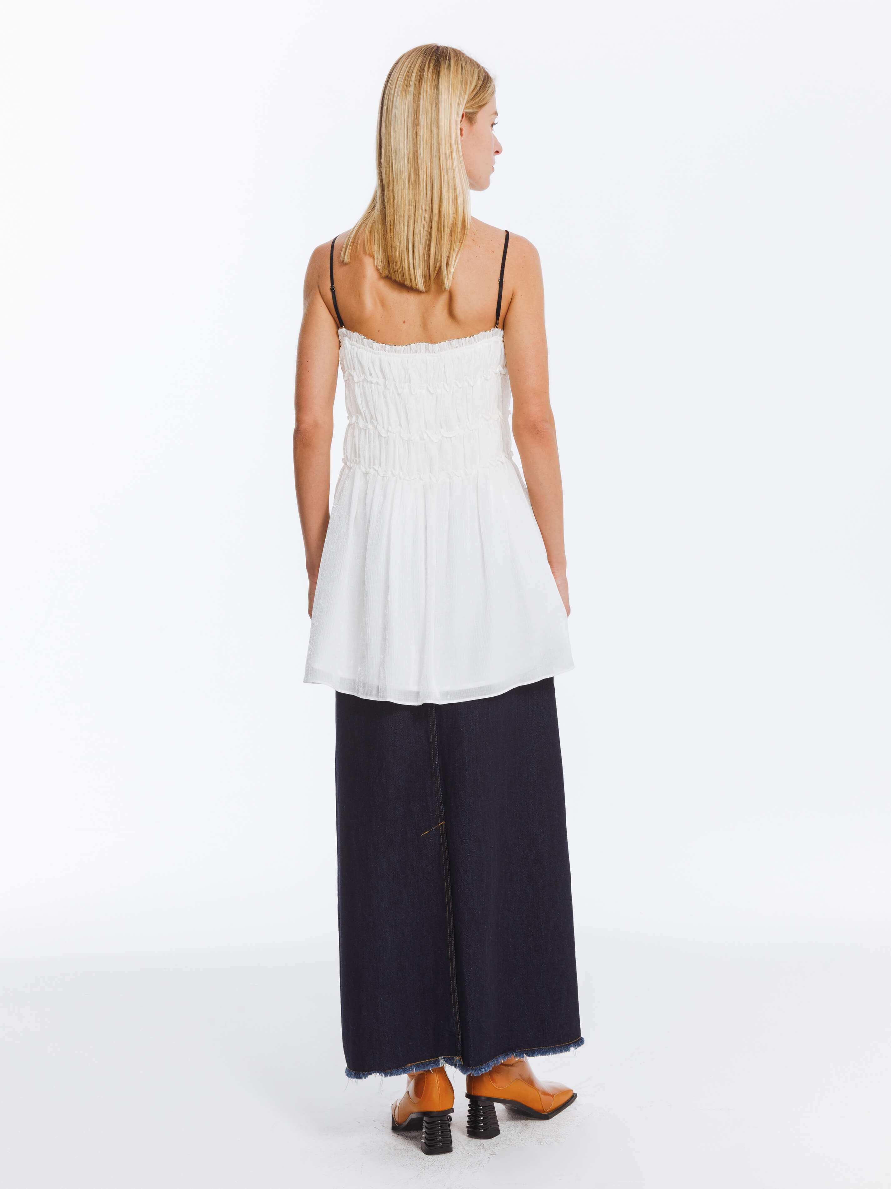 Fit Lace Pleated Sling Dress-7