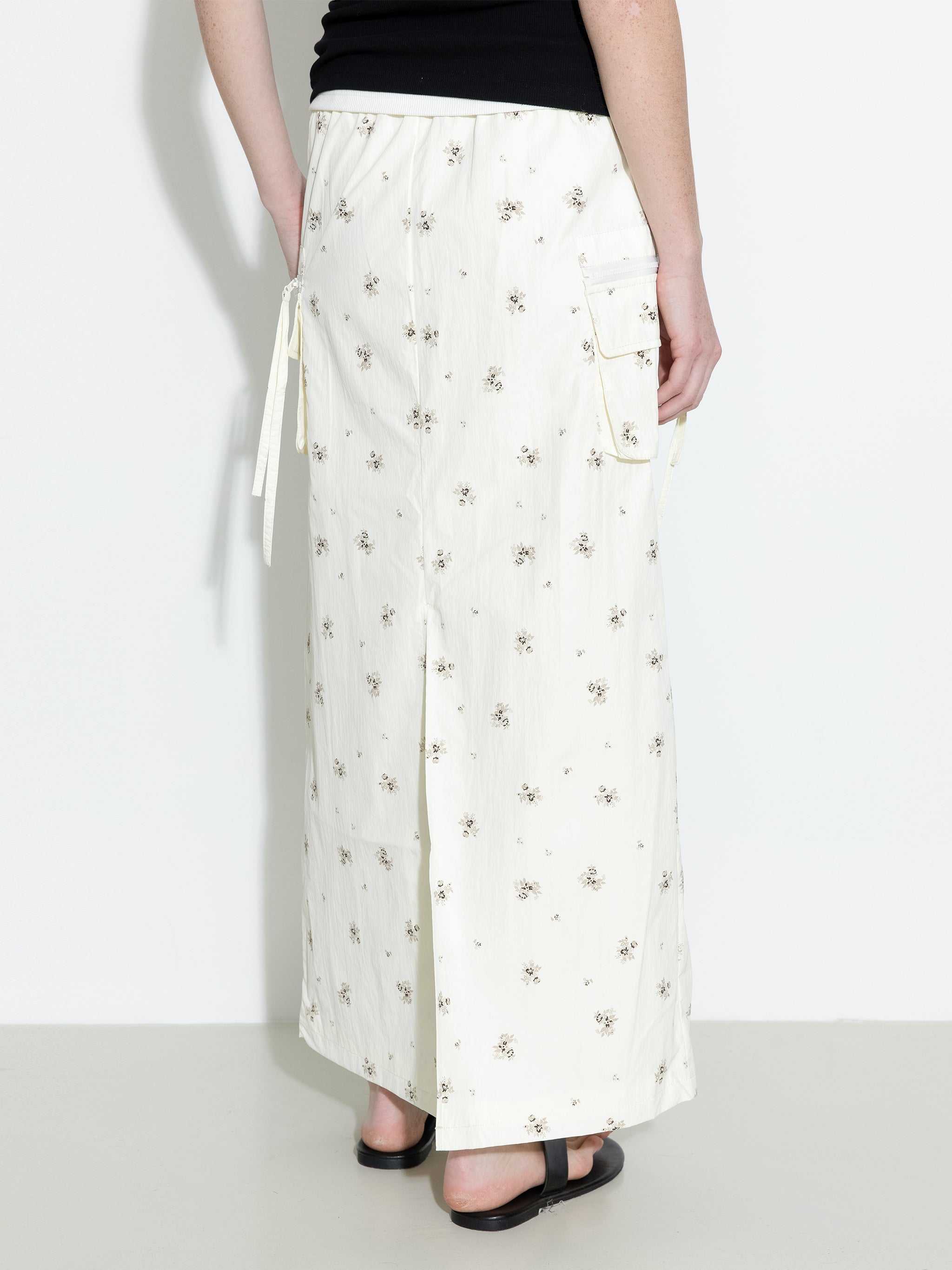 A-line Floral Skirt-6