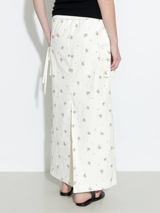 A-line Floral Skirt