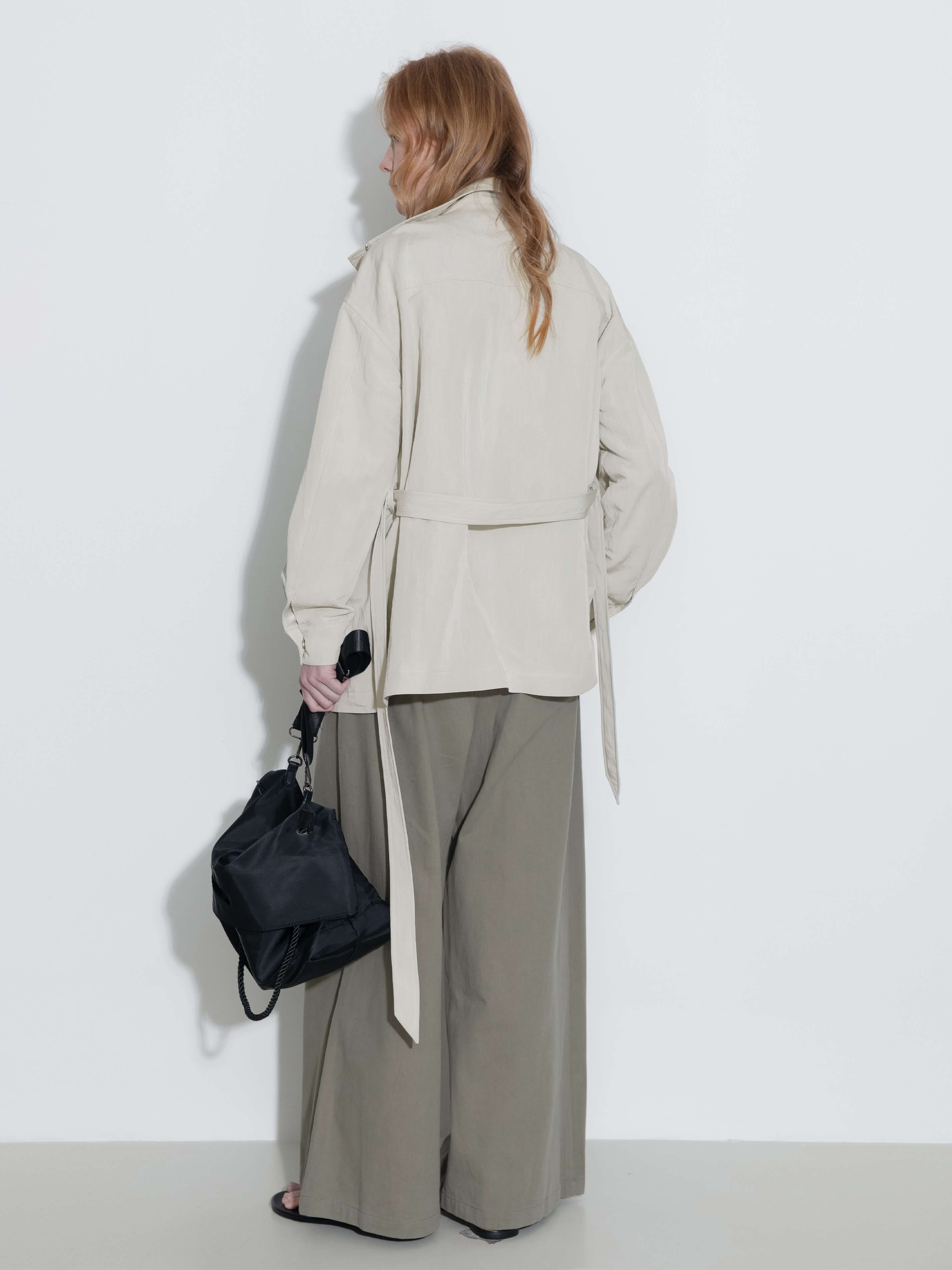 Oversized Funnel Neck Cropped Cargo Jacket-13