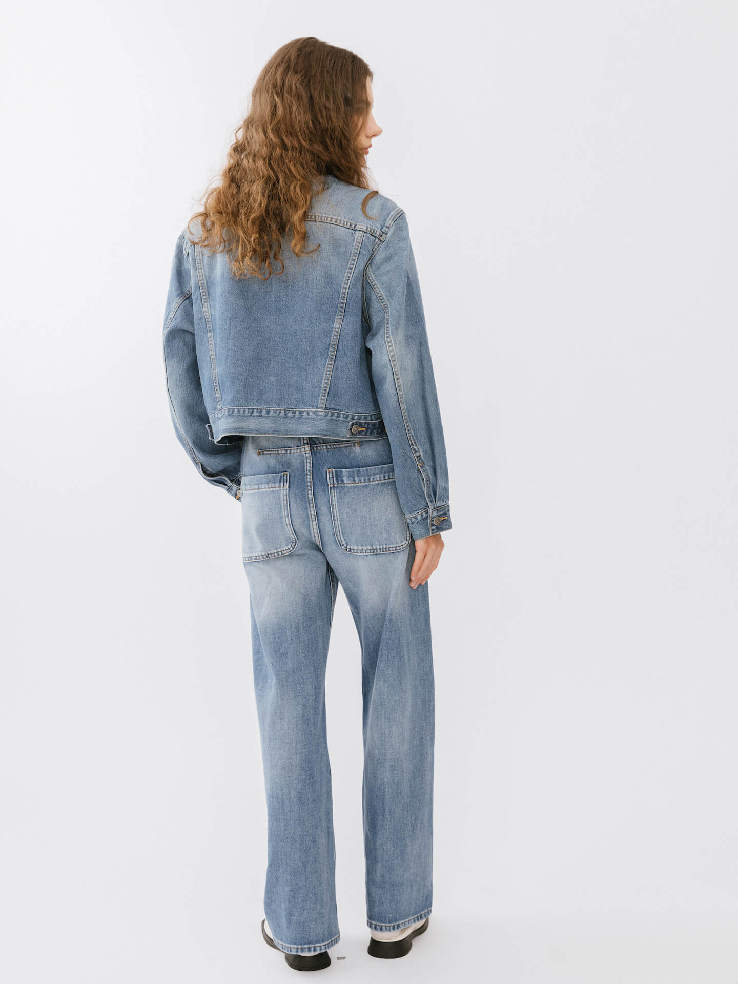High Waisted Washed Out Boyfriend Jeans-6