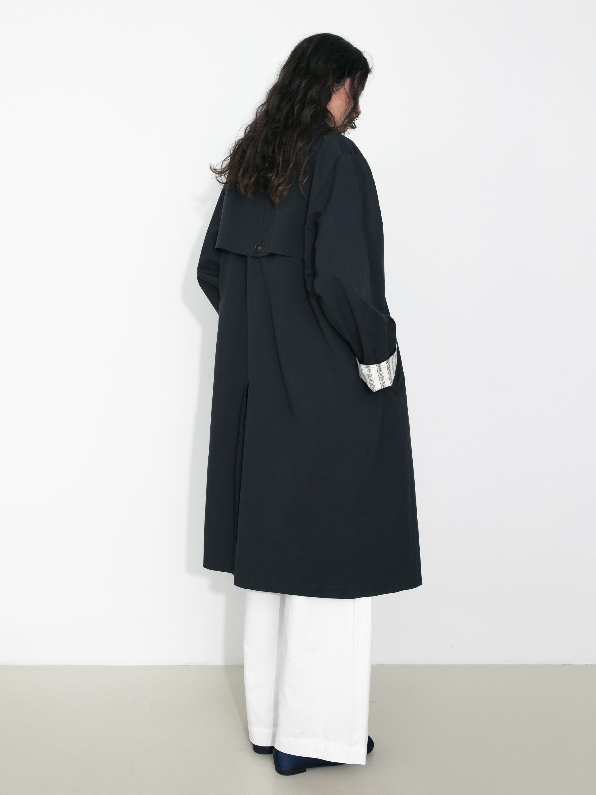 Macintosh Trench Coat with Striped Lining-6