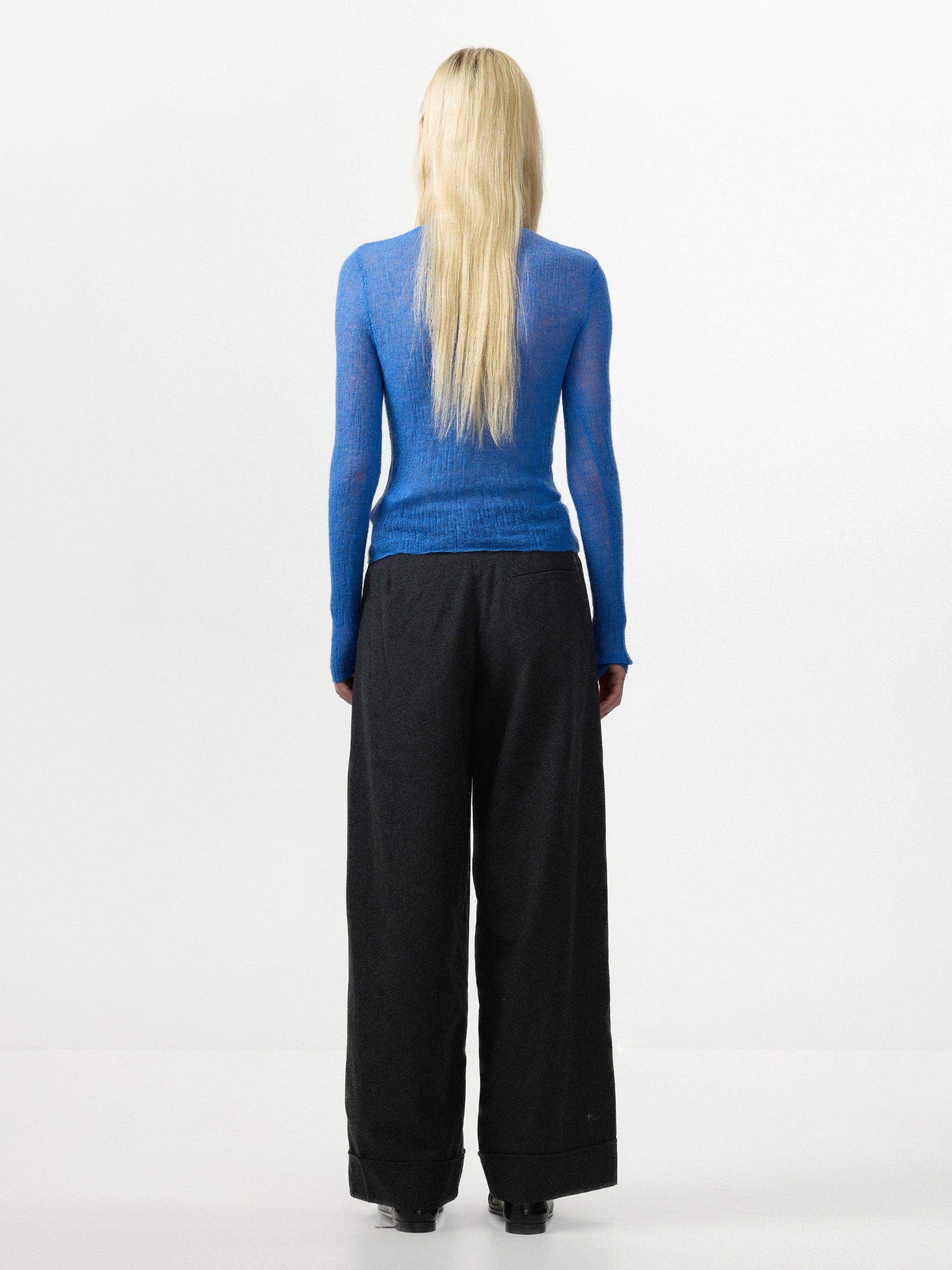 CUBIC Wool‑Blend Relaxed Straight‑Leg Trousers-6