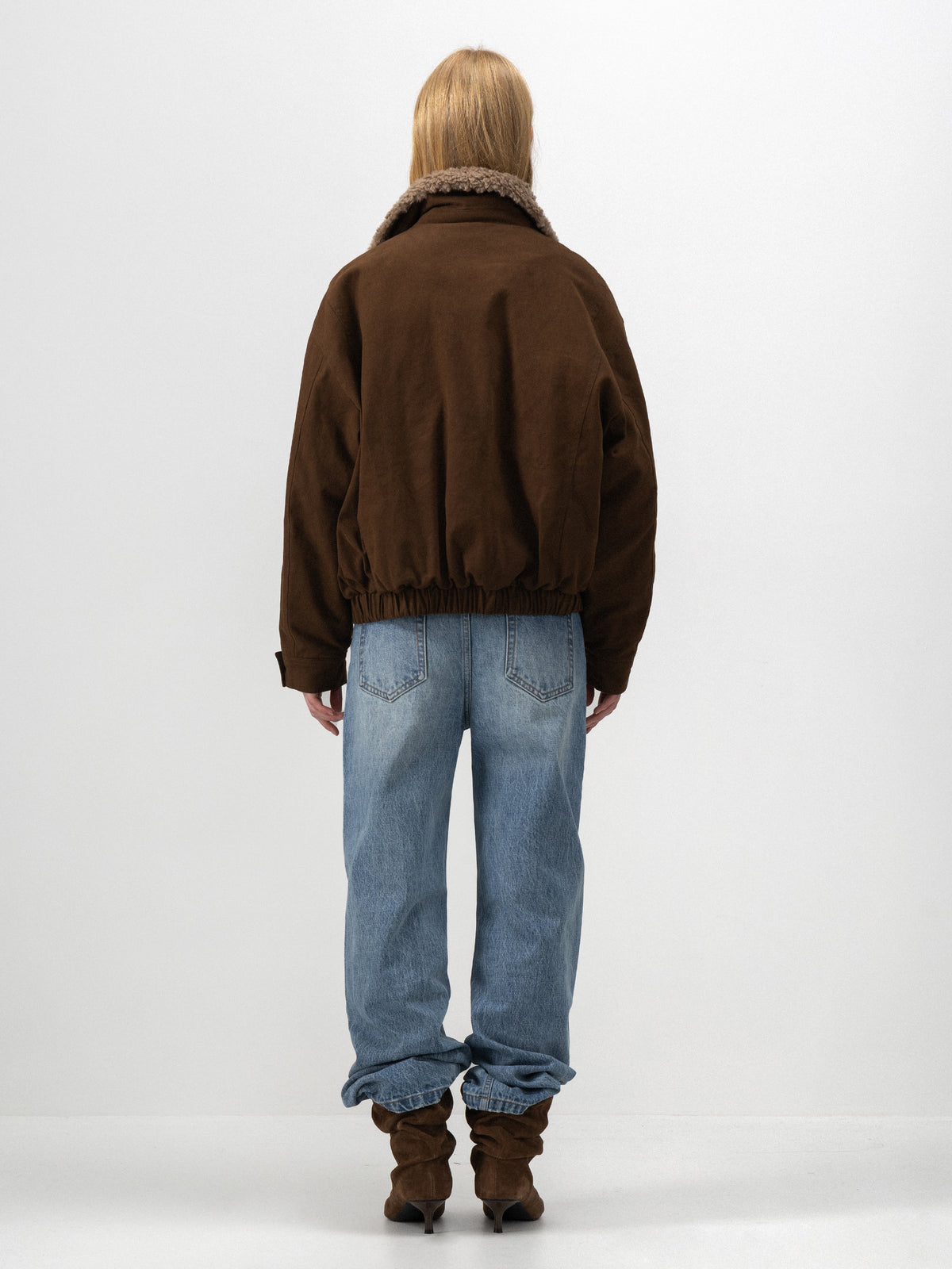 CUBIC Detachable Faux-Fur Collar Down Jacket-6