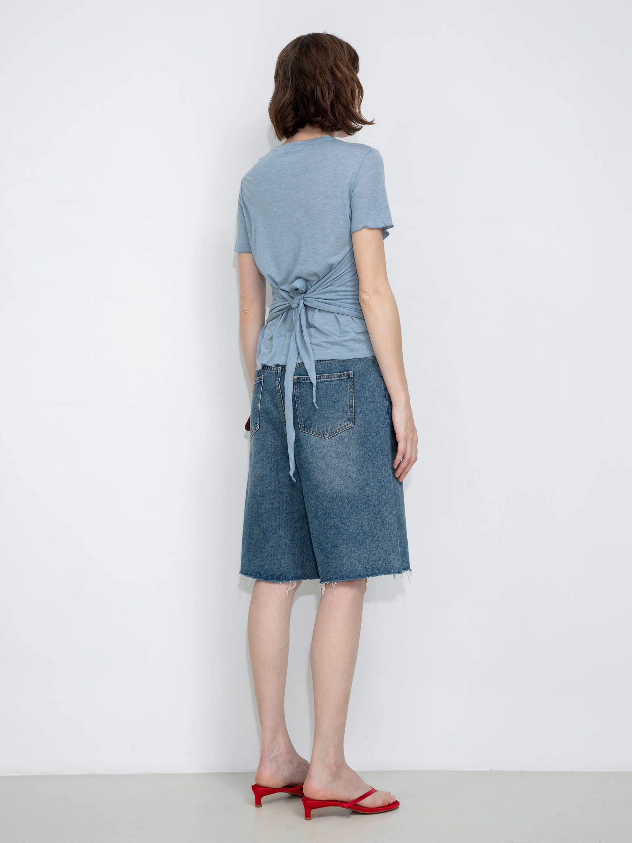 Convertible Layered Short-Sleeve T-Shirt-6