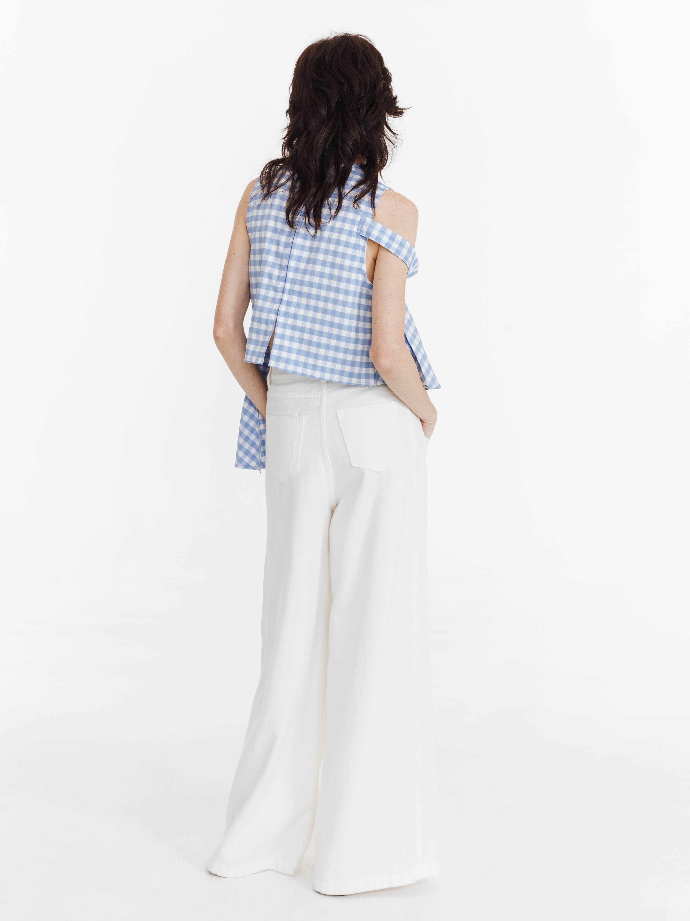 Plaid Irregular Tank Top-6