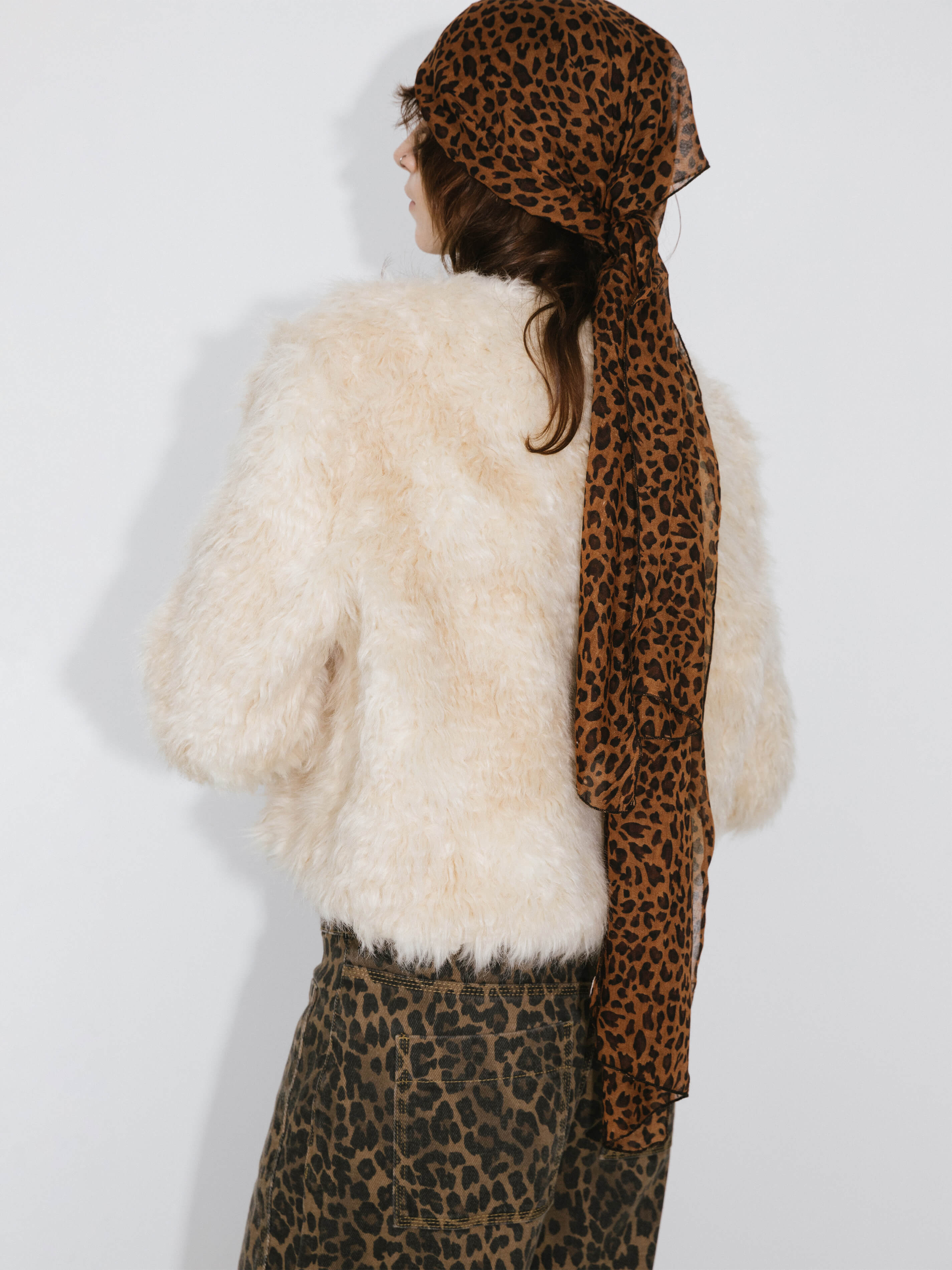 Zip Up Cropped Teddy Coat-6