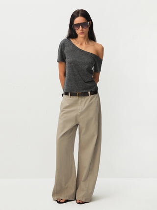 CUBIC Asymmetric Cold-Shoulder T-Shirt