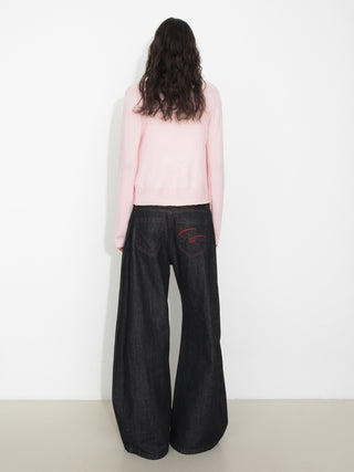 Two-Way Zip Layered Knit Jacket