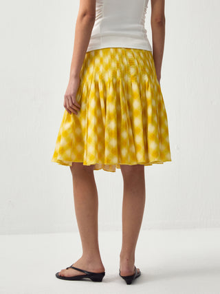 CUBIC Acetate Pleated Umbrella Skirt