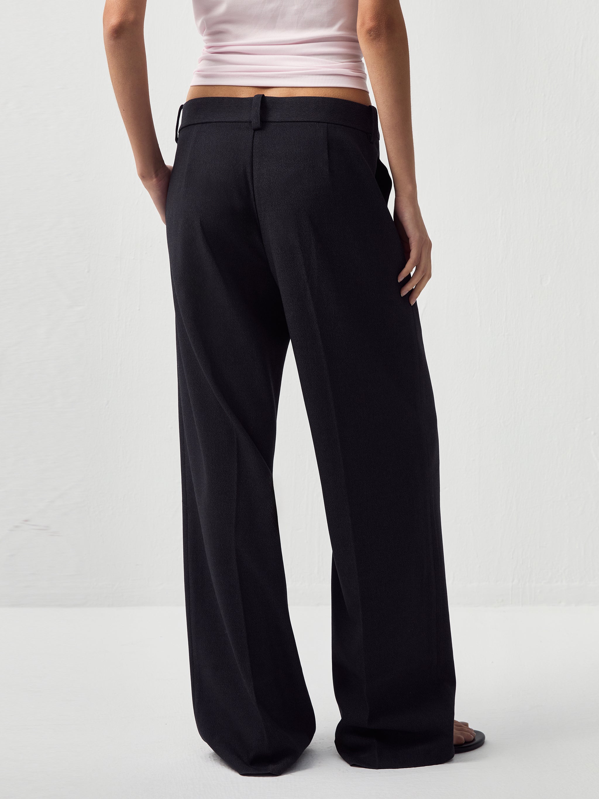 CUBIC Straight Leg Casual Suit Trousers-6