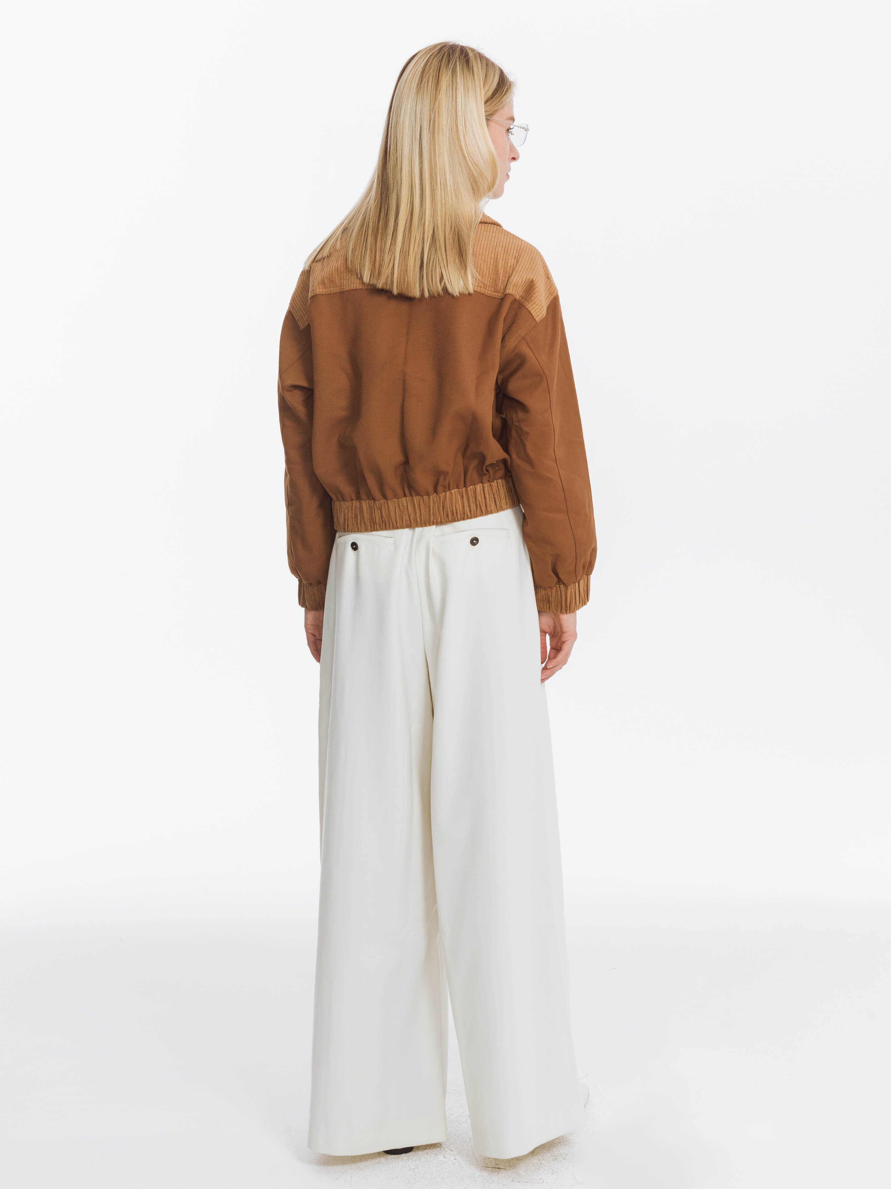 Wide Lapel Casual Jacket with Wool Blend-6