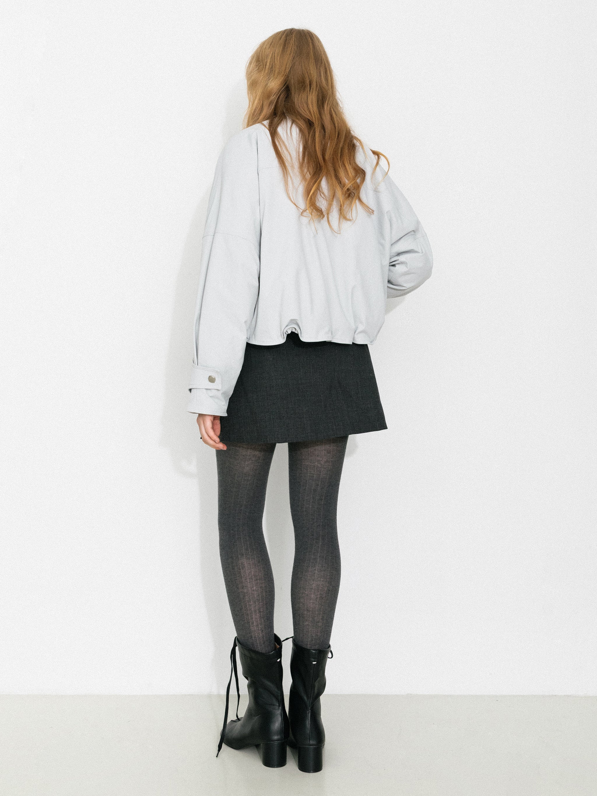 Relaxed Utility Drawstring Hem Down Jacket-6