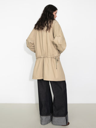 Oversized Parka-Style Utility Down Coat