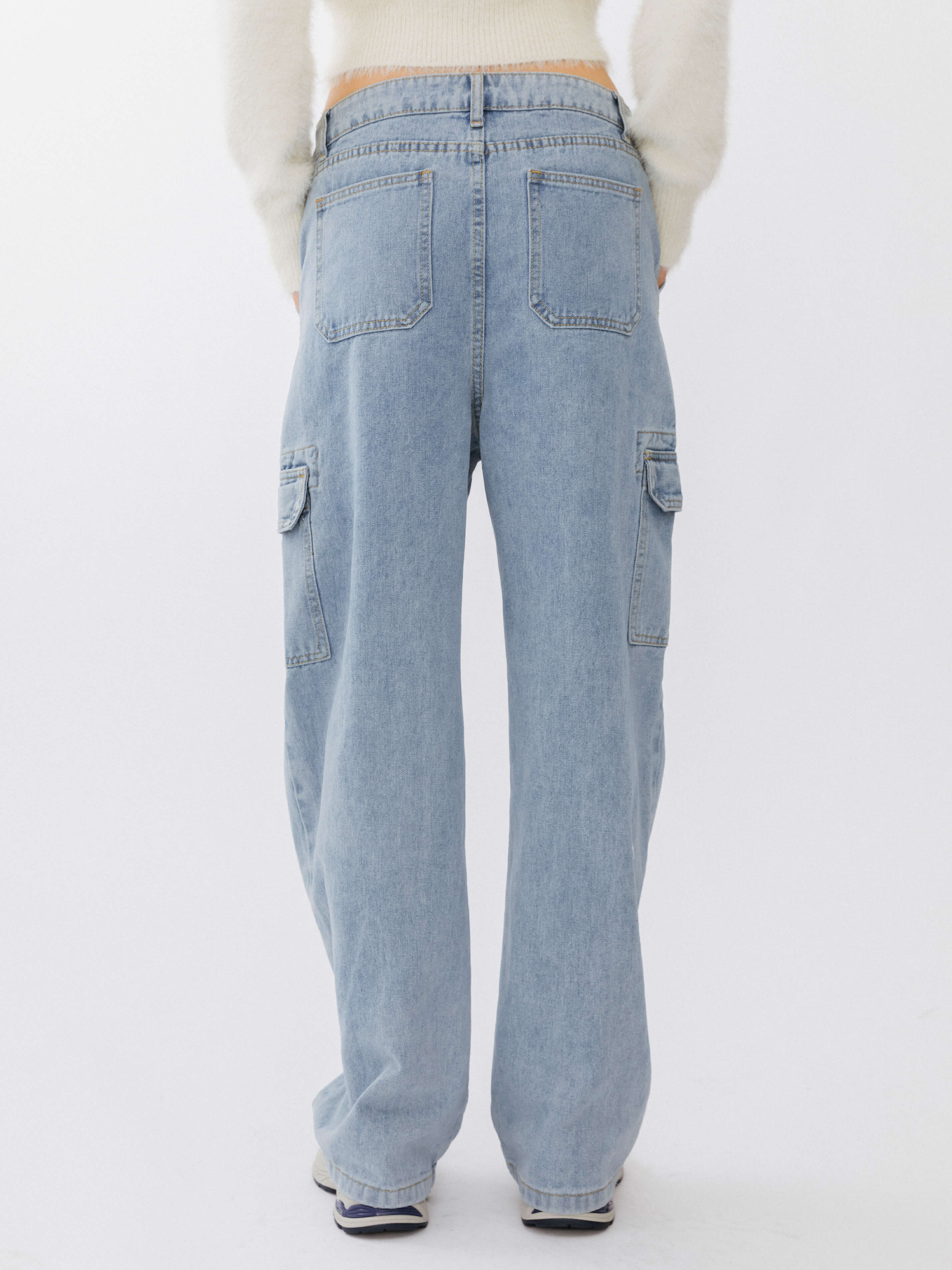 Low Waist Cargo Jeans-6