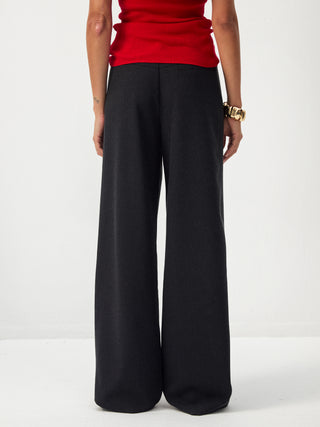 CUBIC Black High-Waisted Wide-Leg Pants