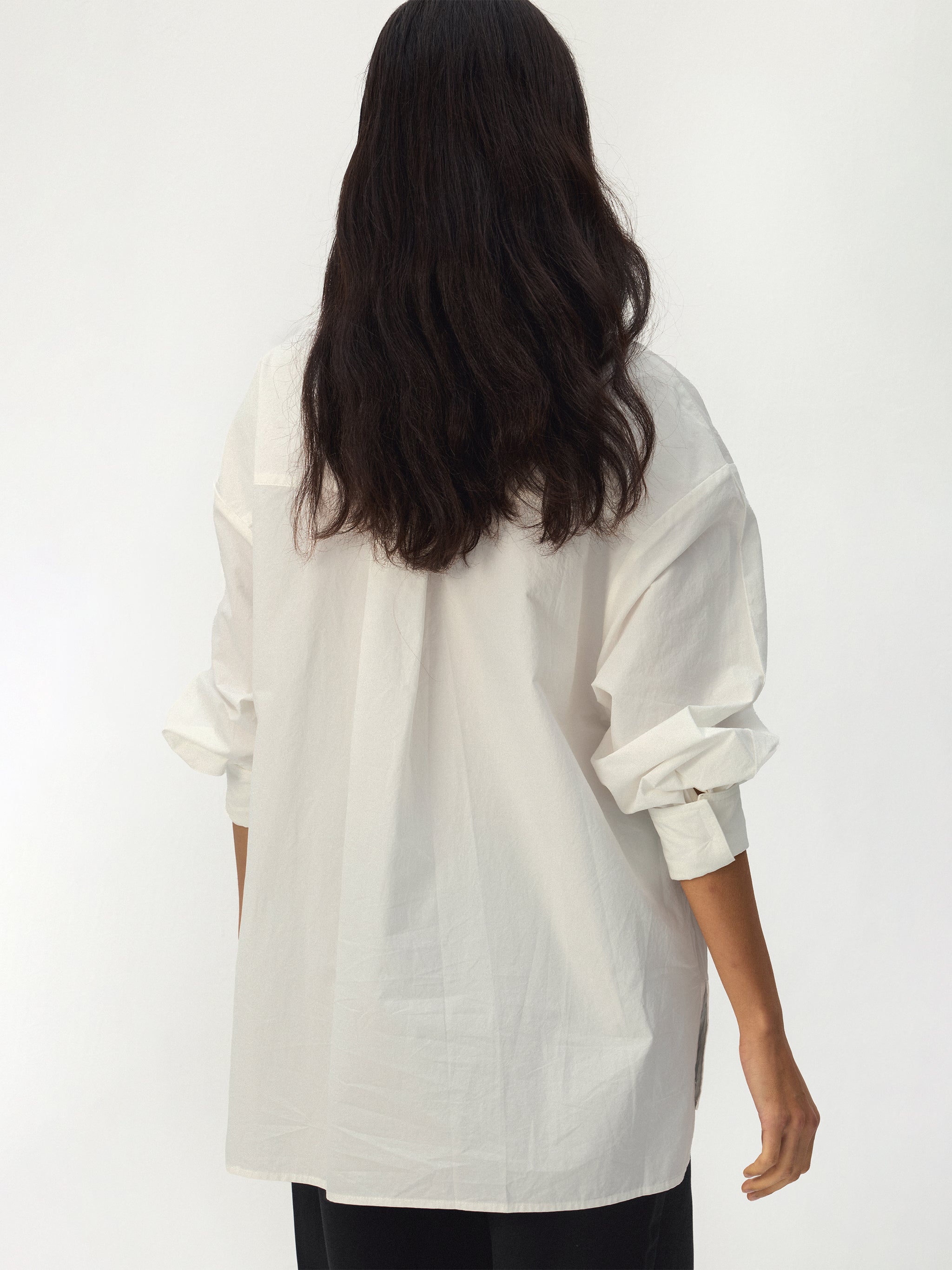 CUBIC Stand Collar Cotton Shirt-6