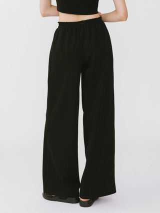 Double Drawstring Wide Leg Trousers