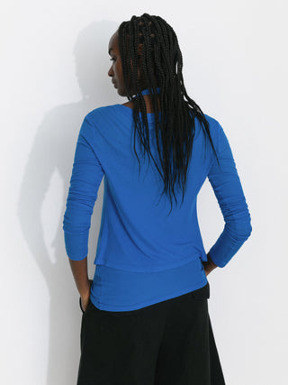 Lyocell-Blend Halter Knit Two-Piece Top