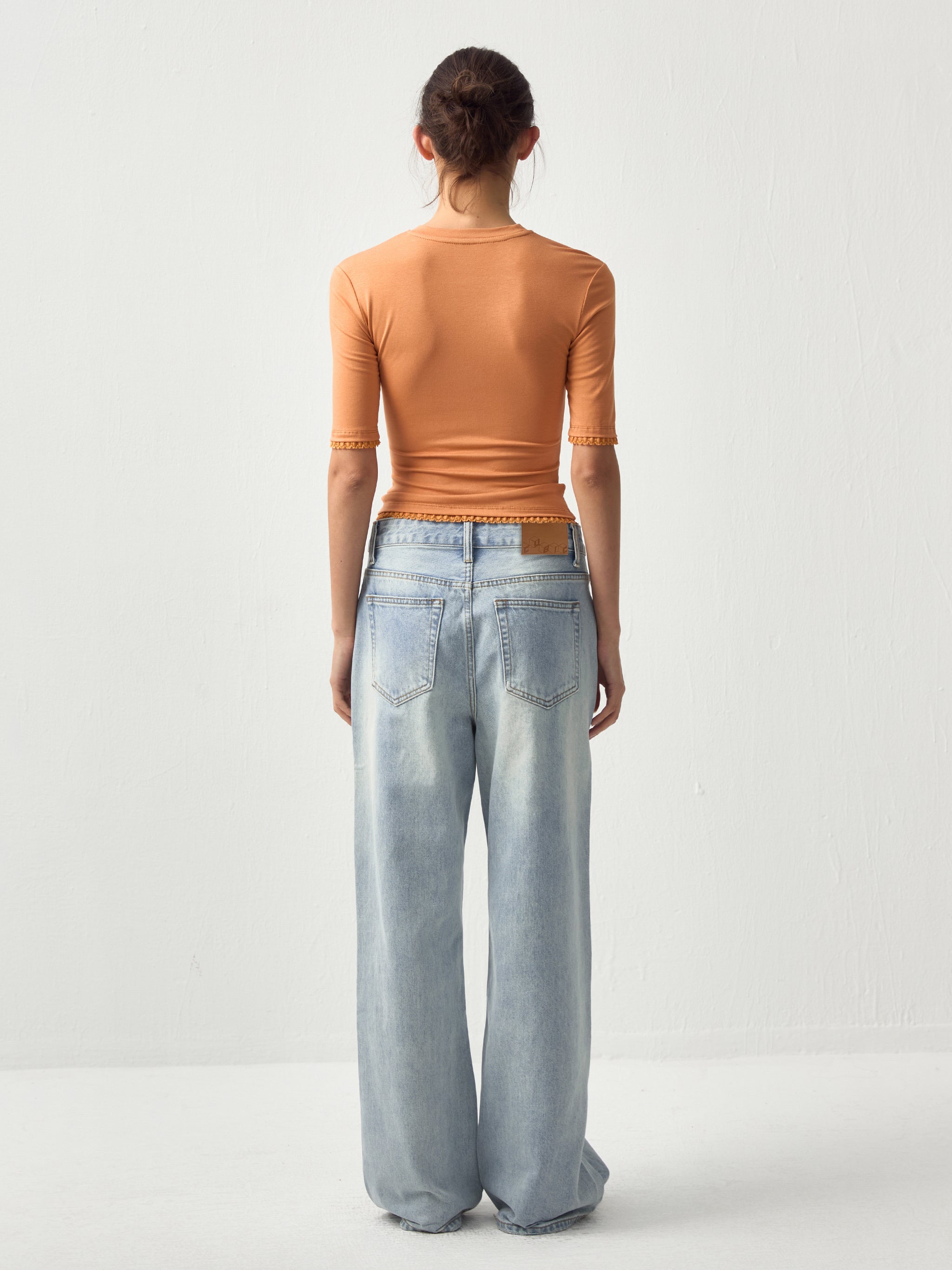 CUBIC Relaxed Low-Rise Straight Jeans-6