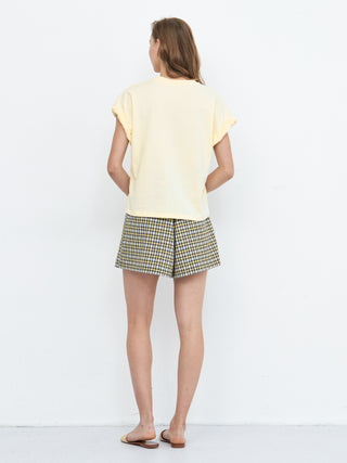 Round Neck White Casual T-shirt