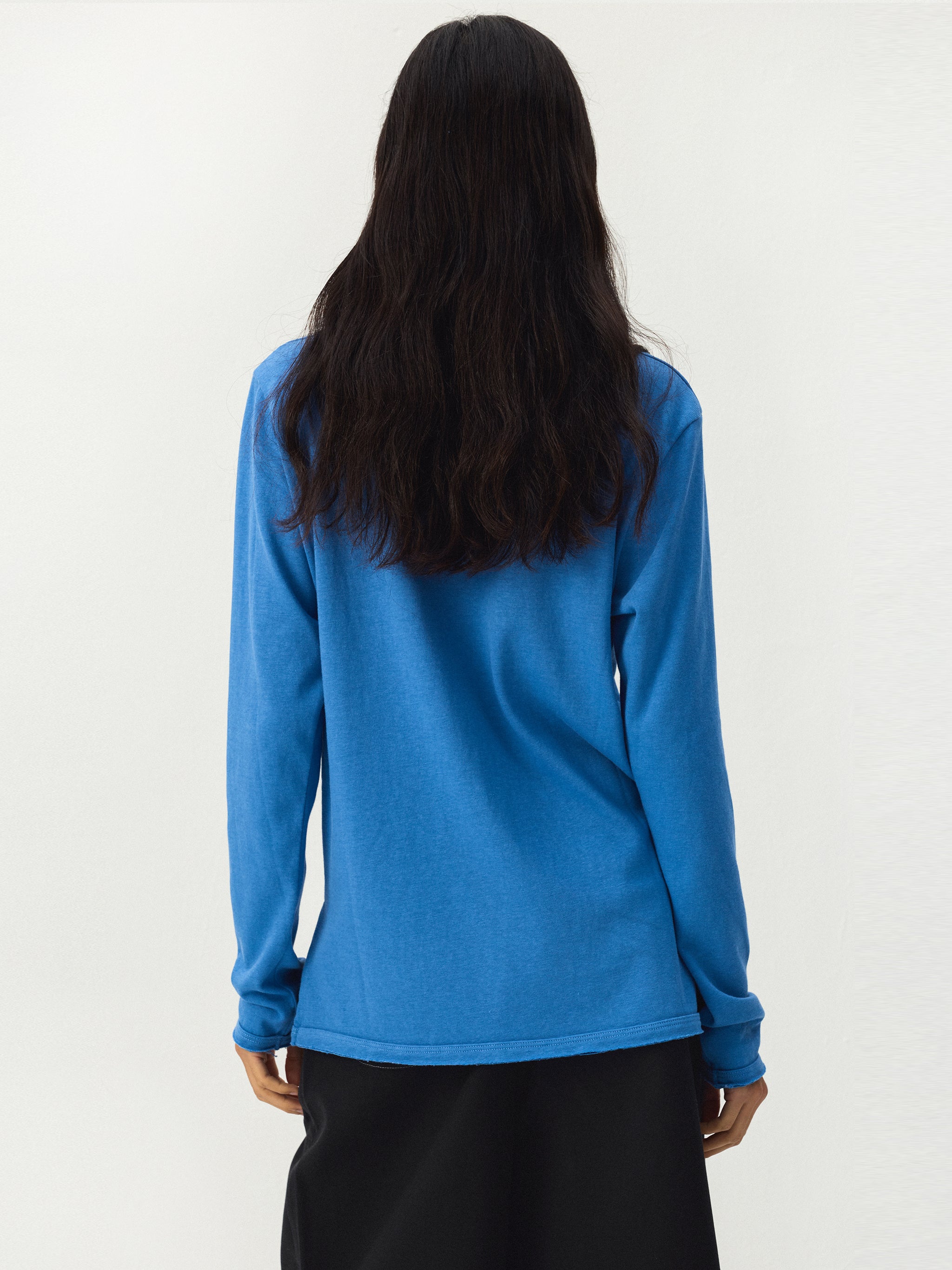 CUBIC Button Front Henley Long Sleeve Top-6