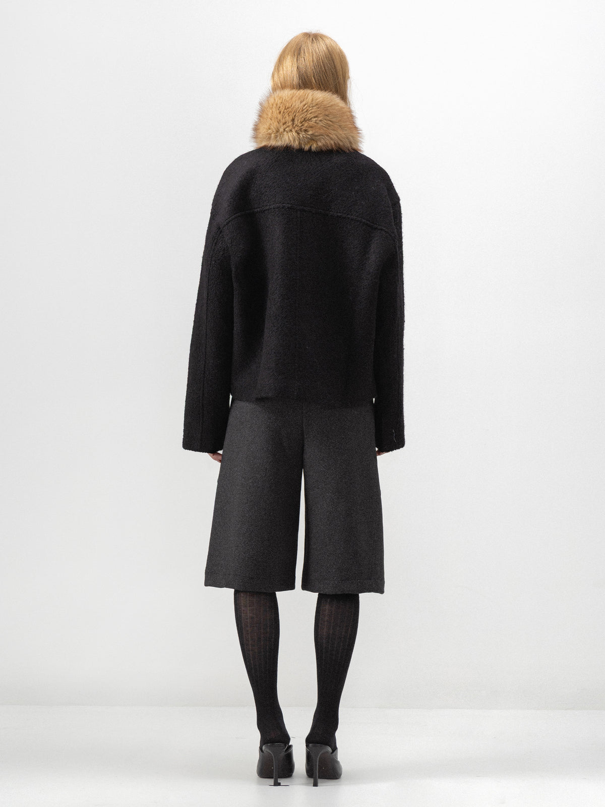 CUBIC Tailored Wool-Blend Bermuda Shorts-6