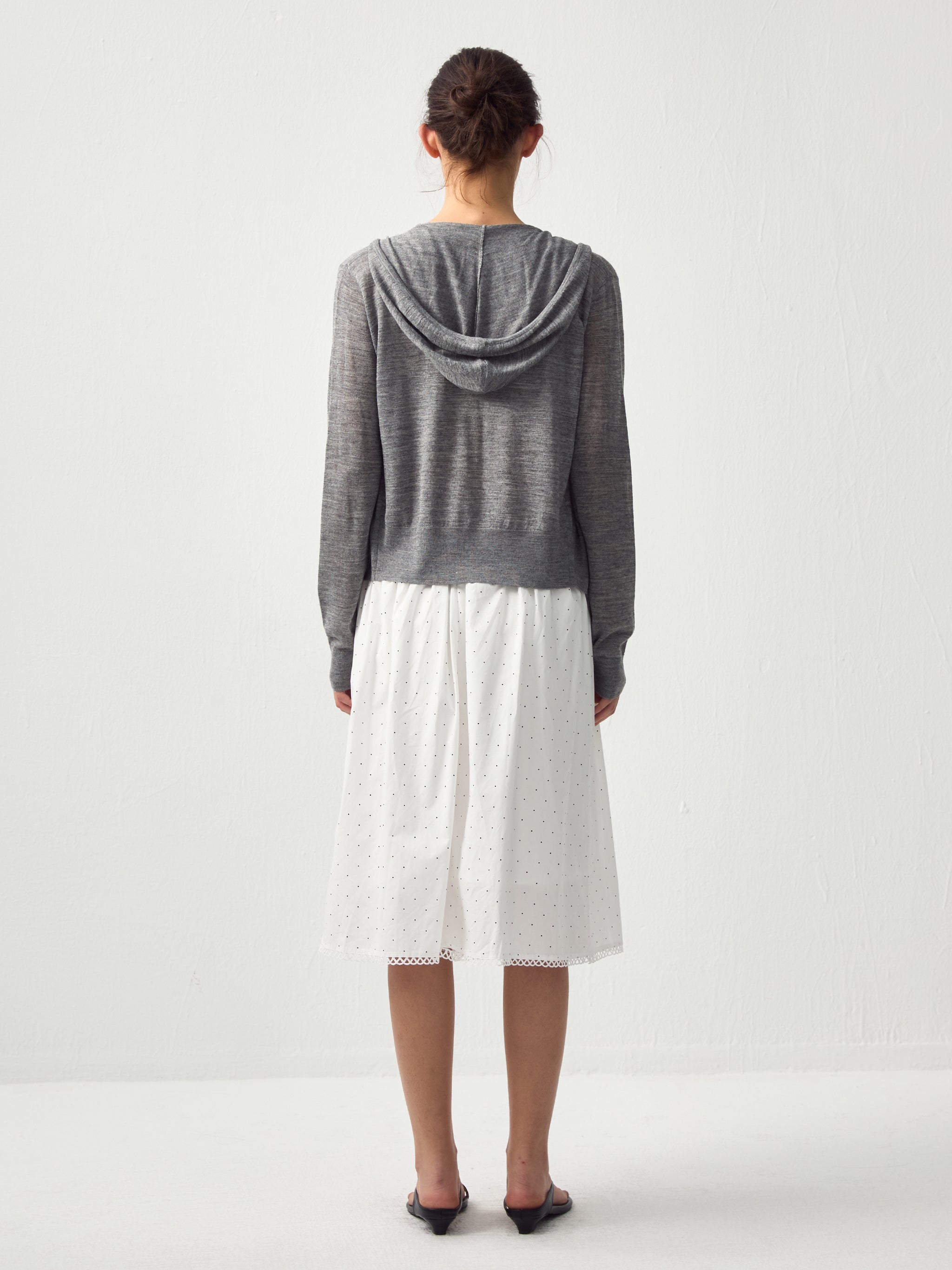 CUBIC Chic Polka Dot Lace Trim Skirt(Pre order: 7 days)-6