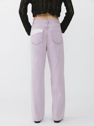 Asymmetric Pocket Classic Jeans