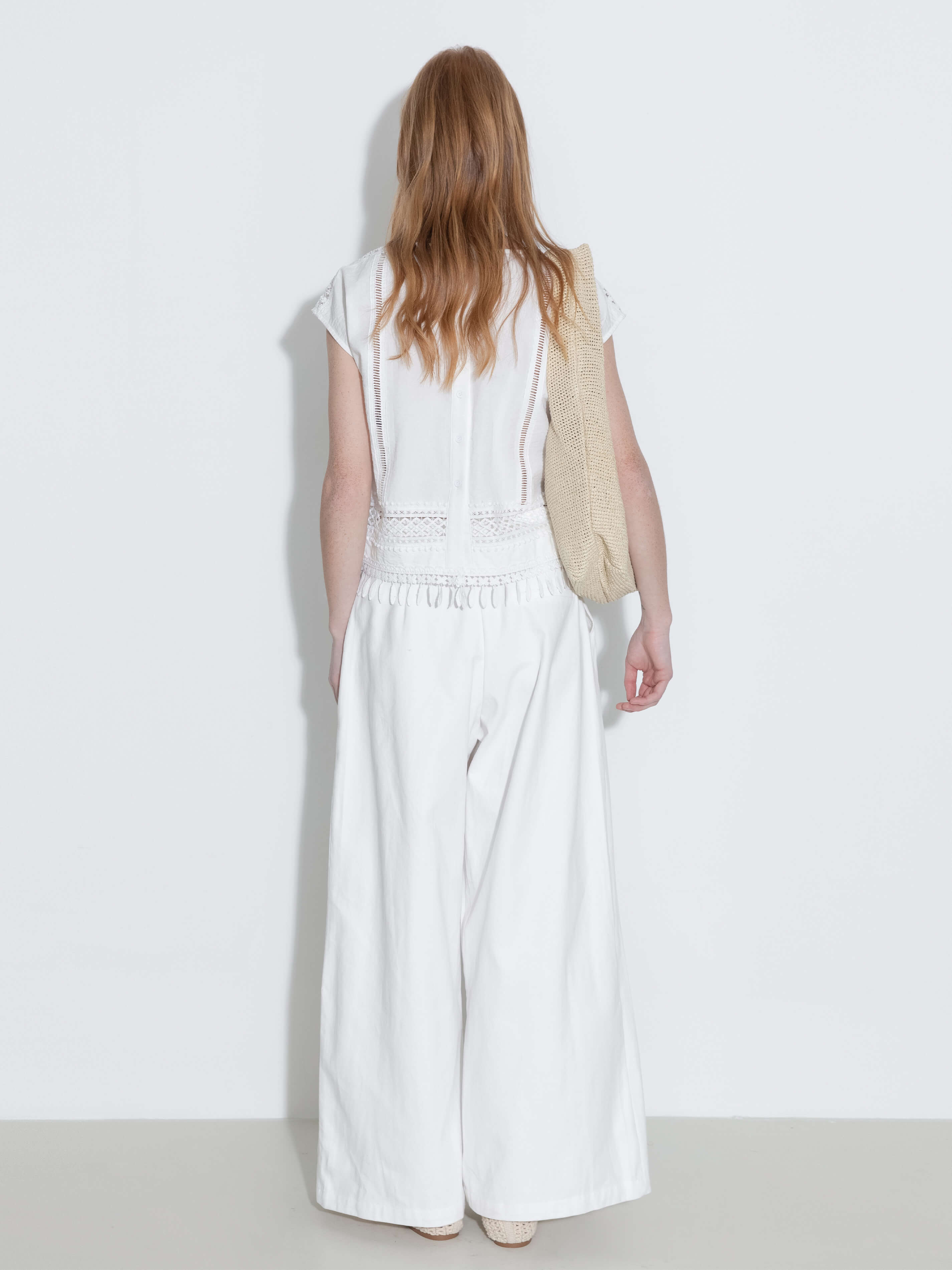 Hollow Out Drop-Shoulder Vest with Tassels-6
