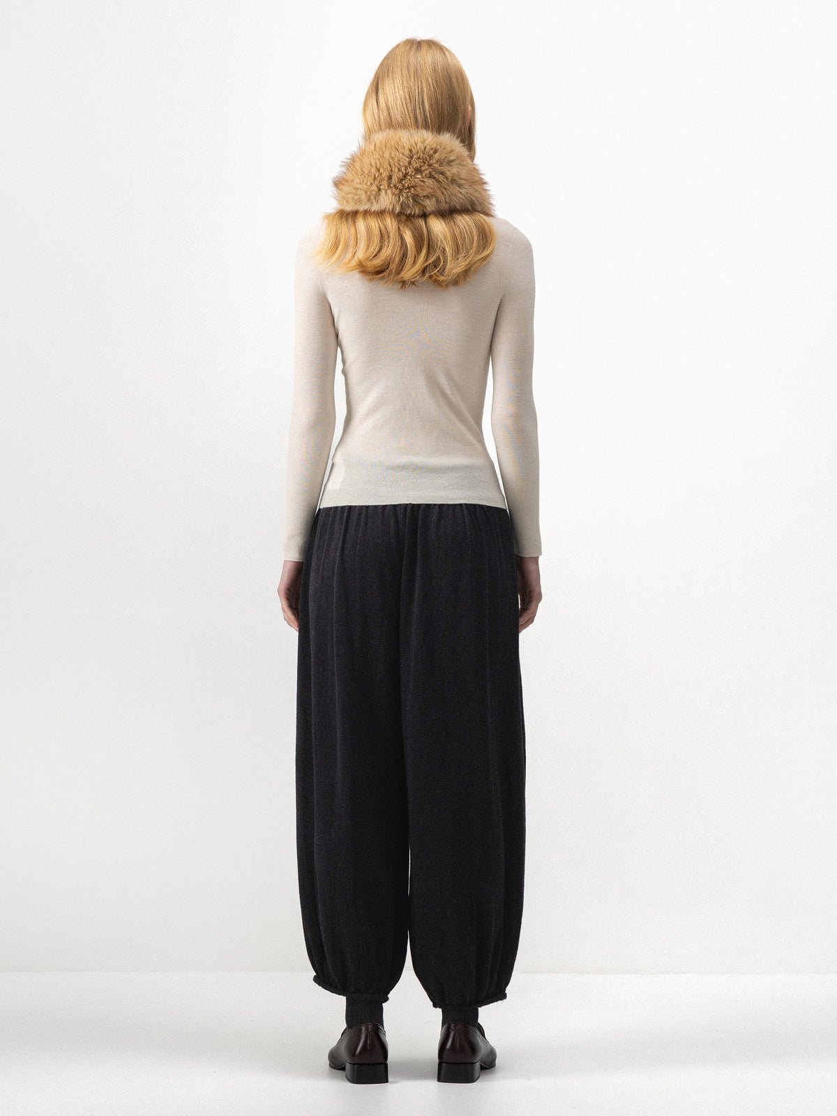 CUBIC Relaxed Knit Balloon Trousers-6