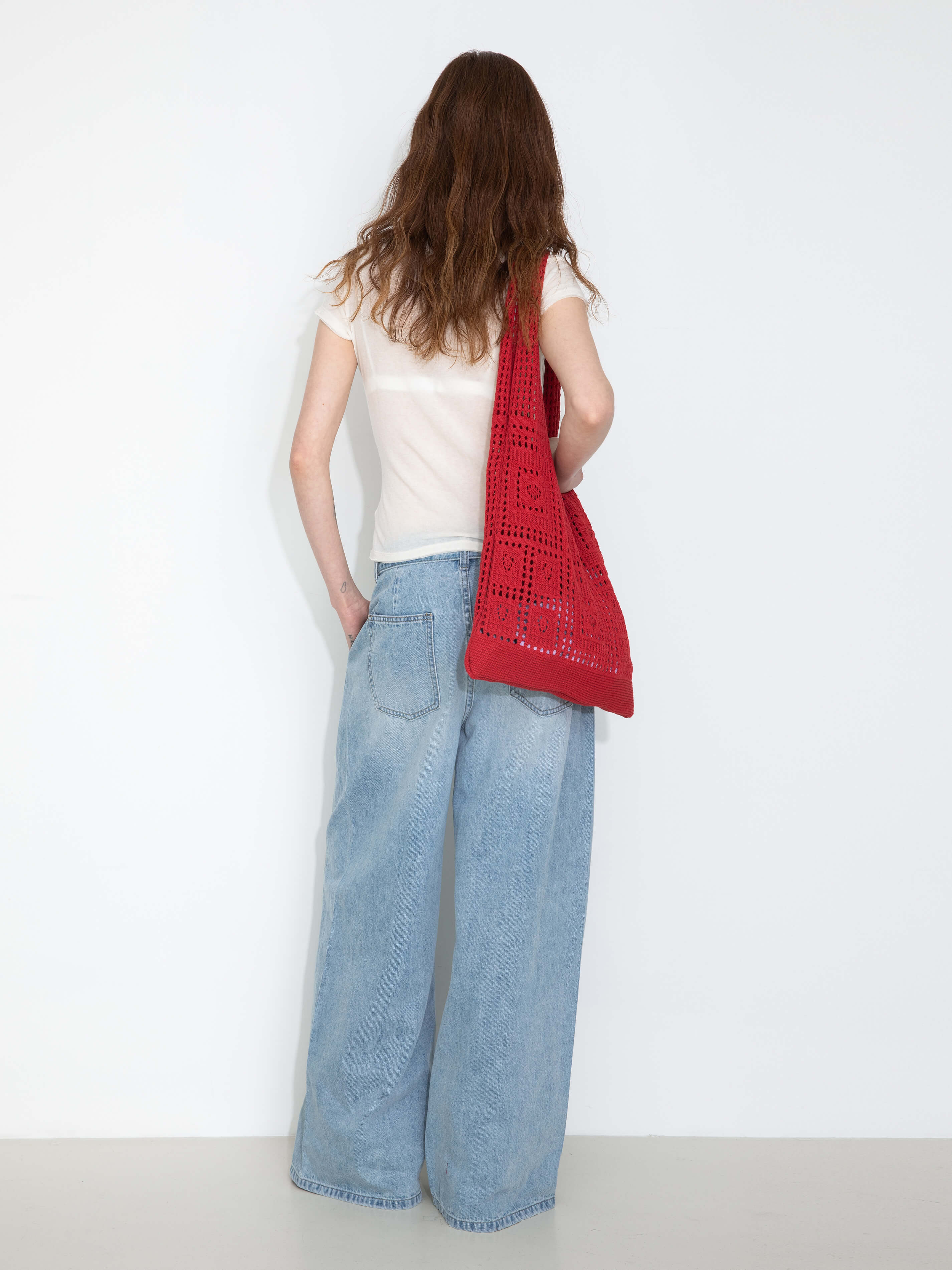 Wide-Leg Straight Jeans with Belt-6