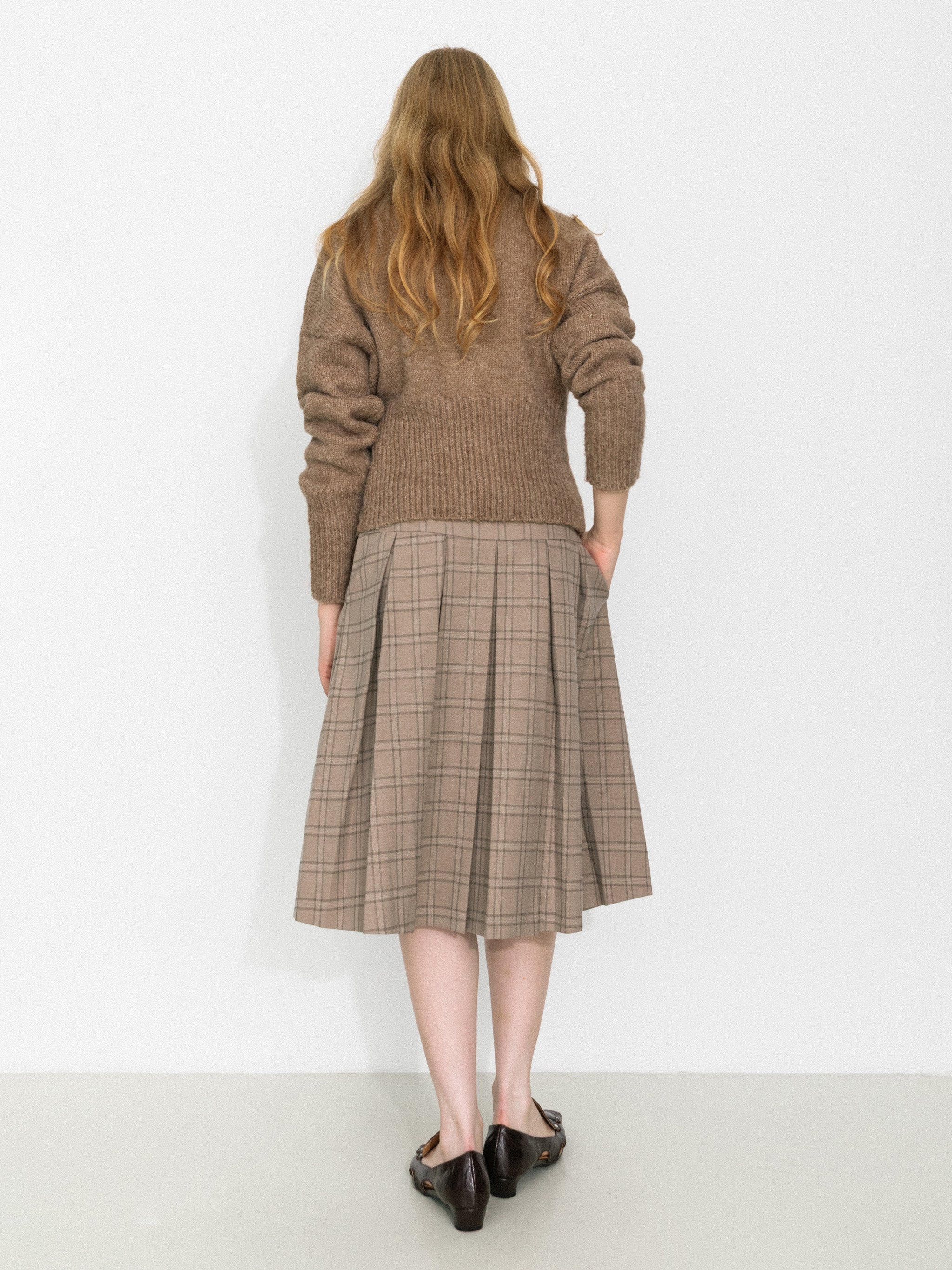 Retro Stand Collar Zip-Up Cardigan-6