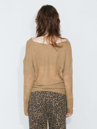 Off The Shoulder Stacked Long Sleeved Sweater