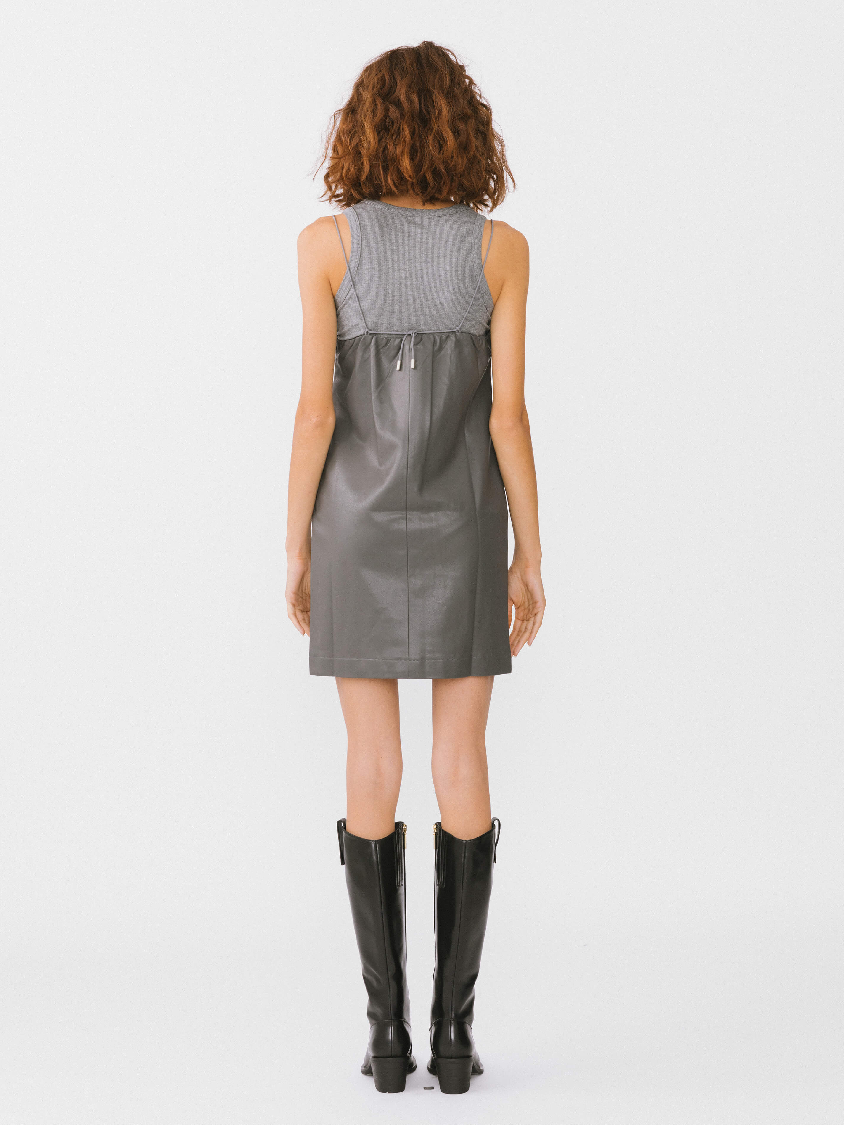 Sleeveless Dress With Cord Straps-6