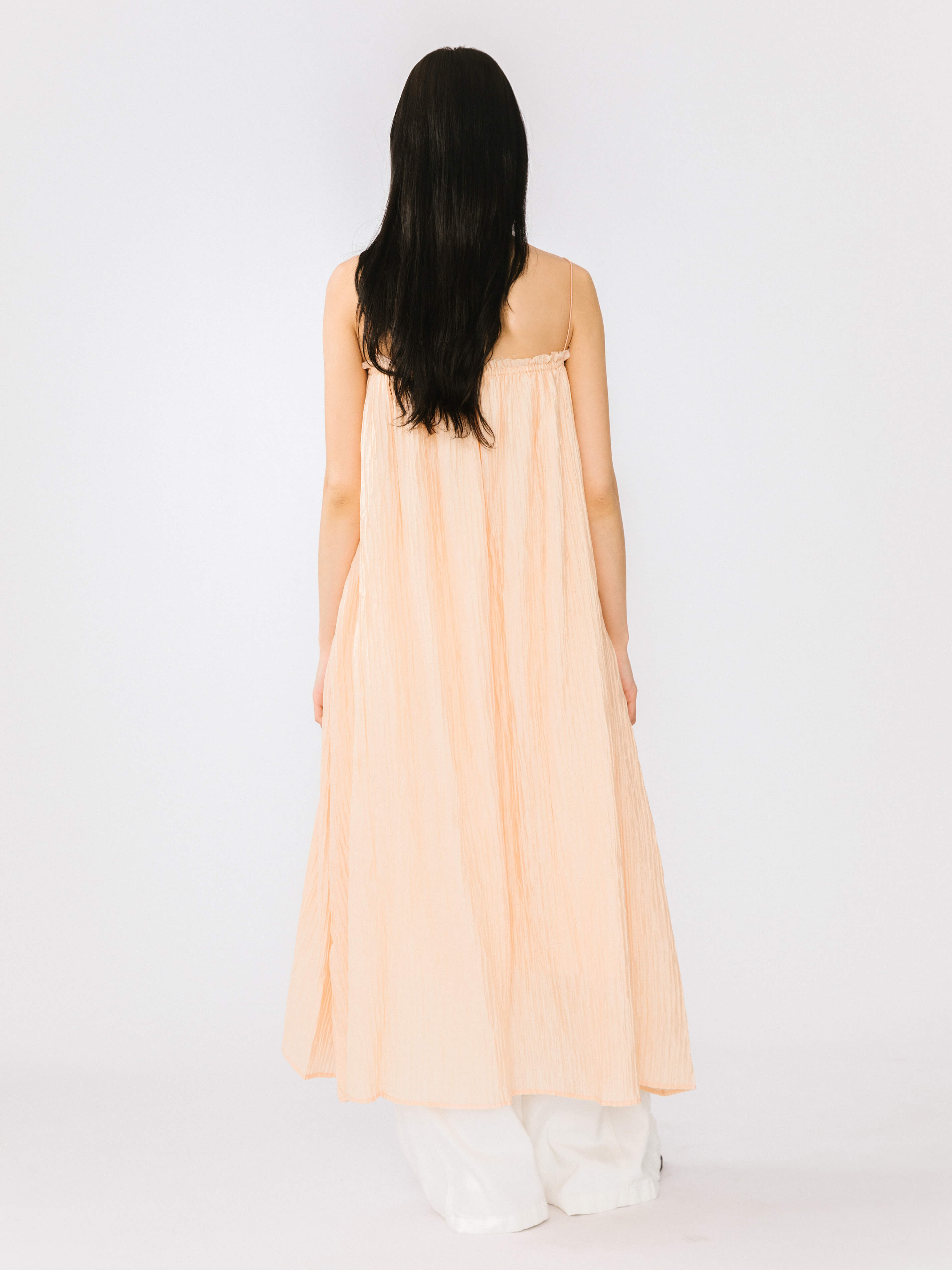 Spaghetti Strap A-line Maxi Dress-6