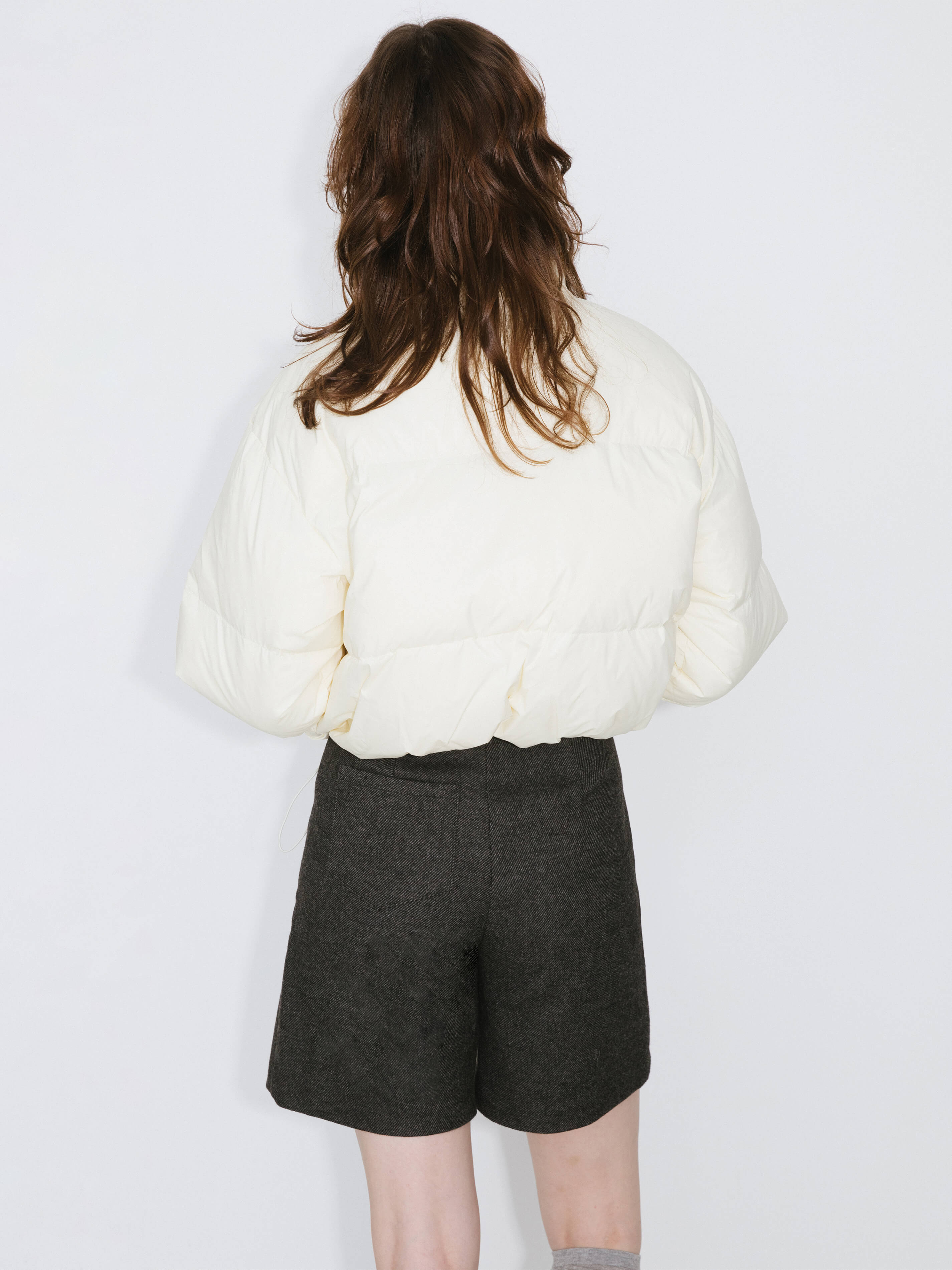 Virgin Wool Cargo Shorts-6