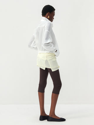 CUBIC Fold-Over Waist Capri Leggings