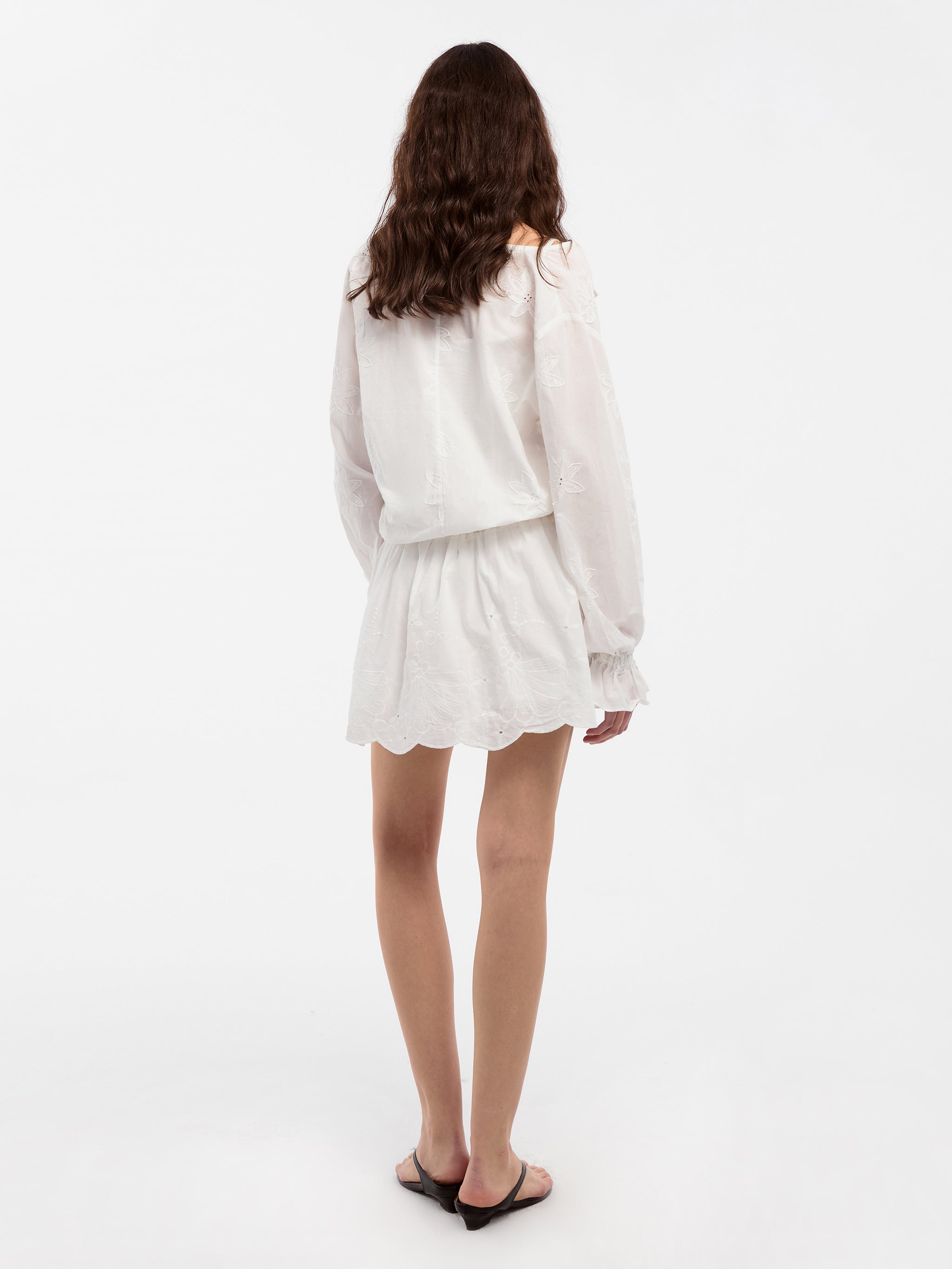 CUBIC Pure Cotton Shirt Dress with Lace-6