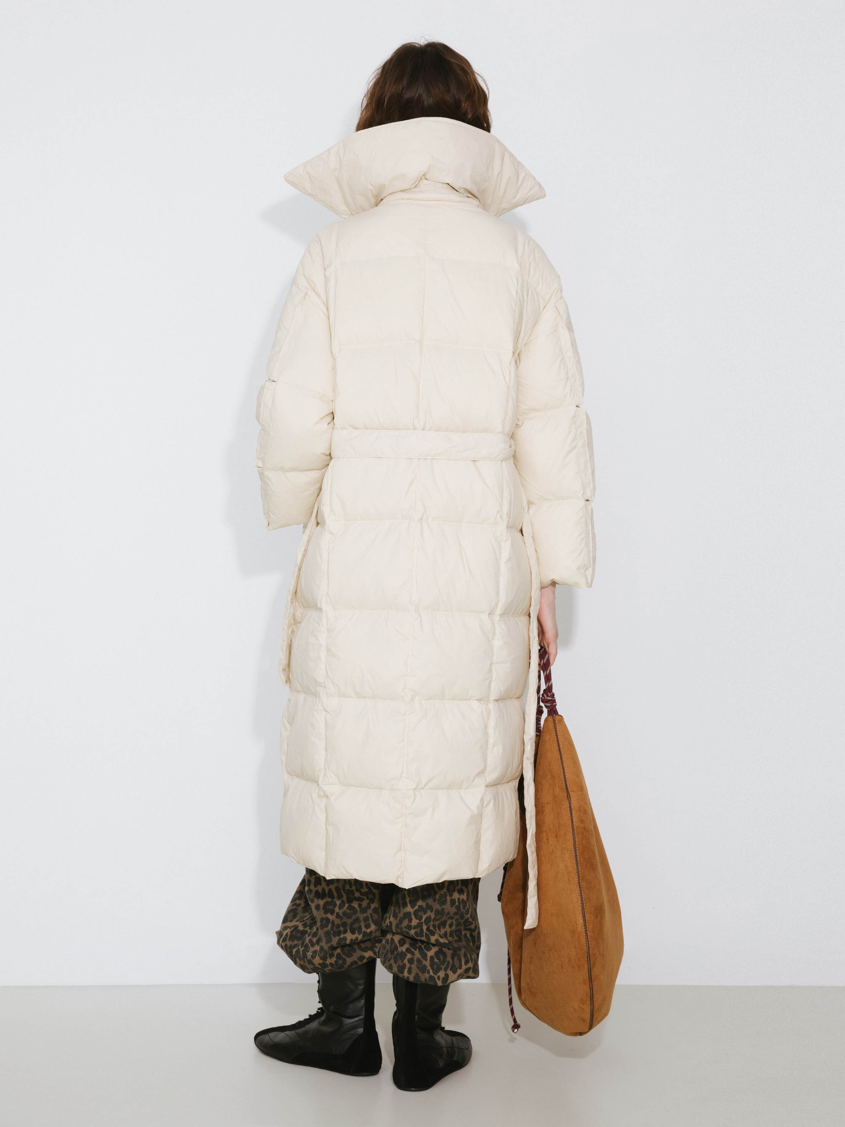 Long Boxy Down Coat-6