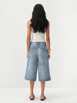 CUBIC Washed Denim Culottes